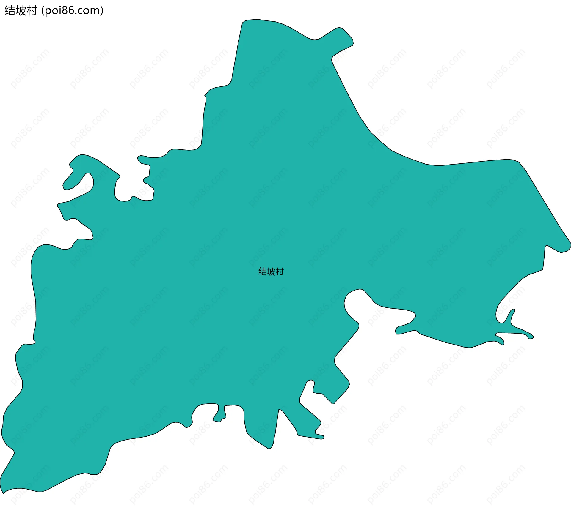 结坡村边界地图