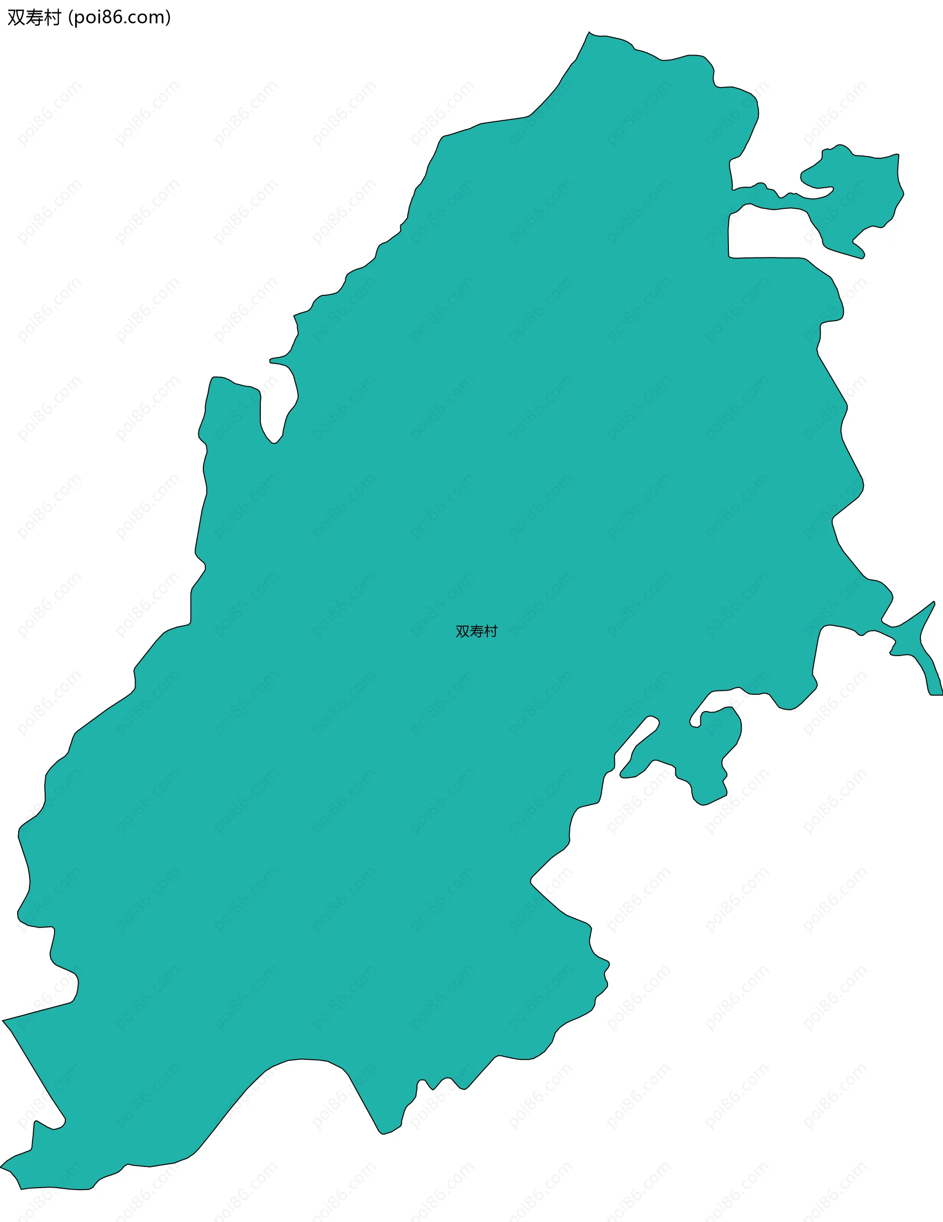 双寿村边界地图