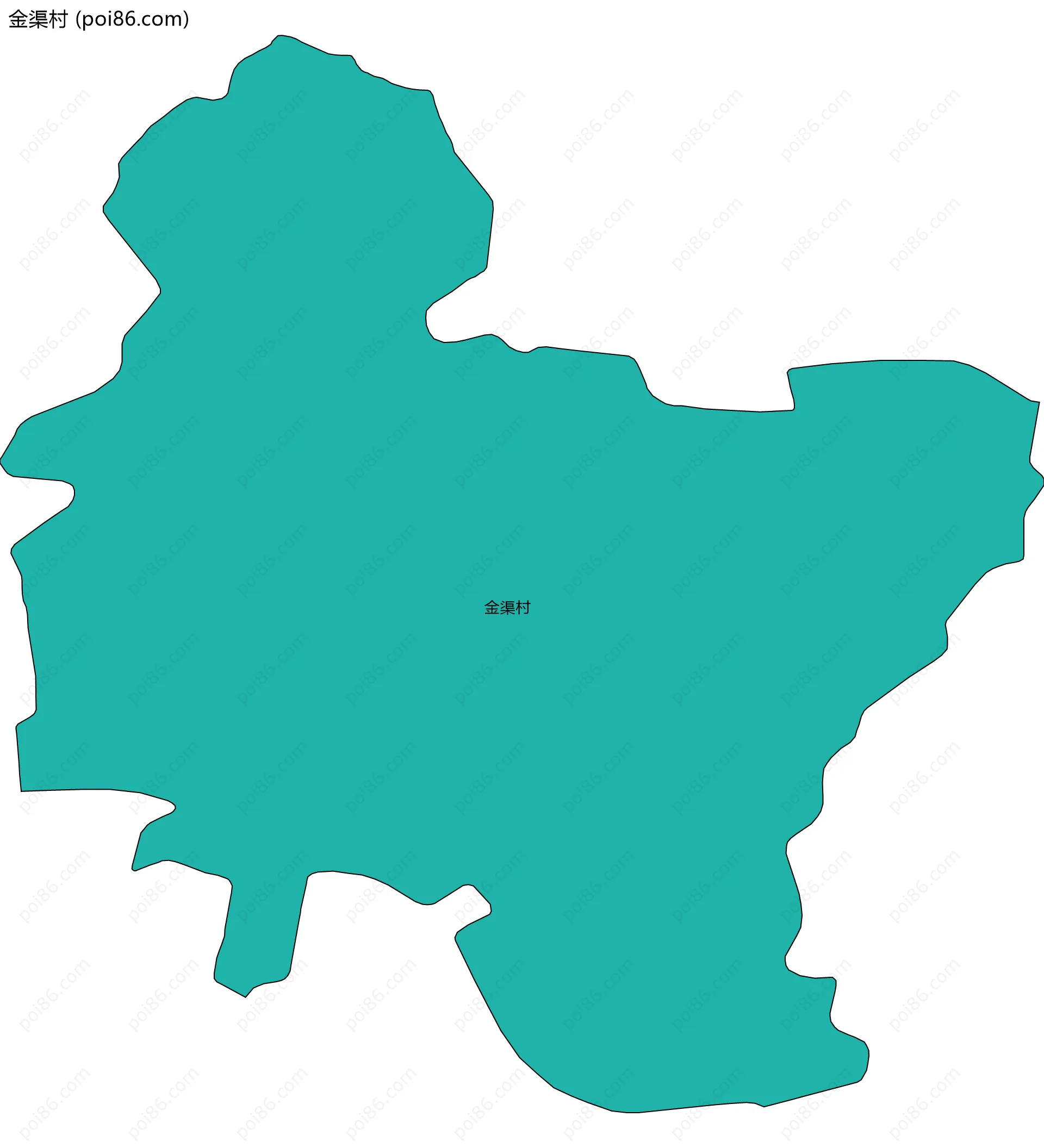 金渠村边界地图