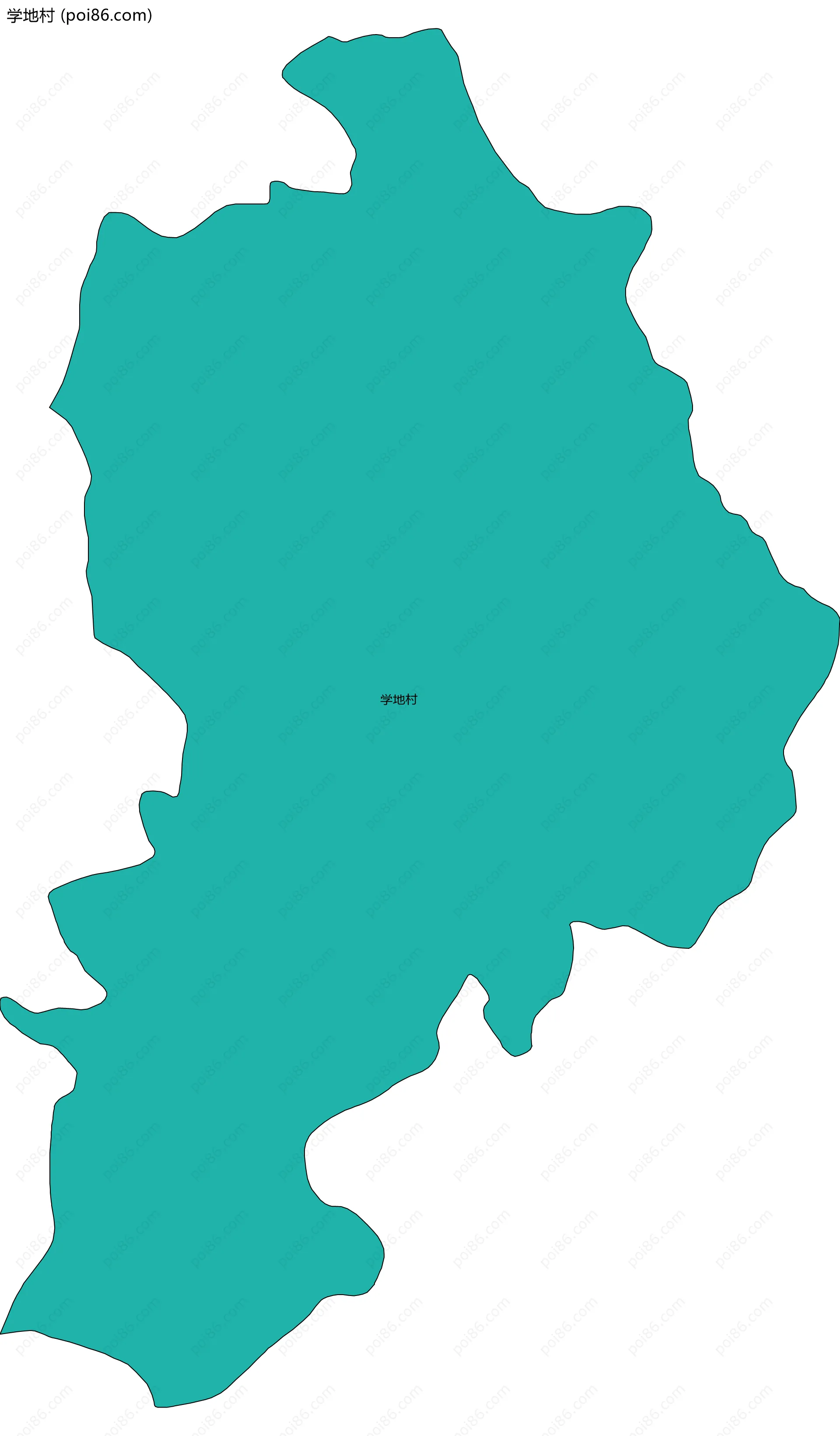 学地村边界地图