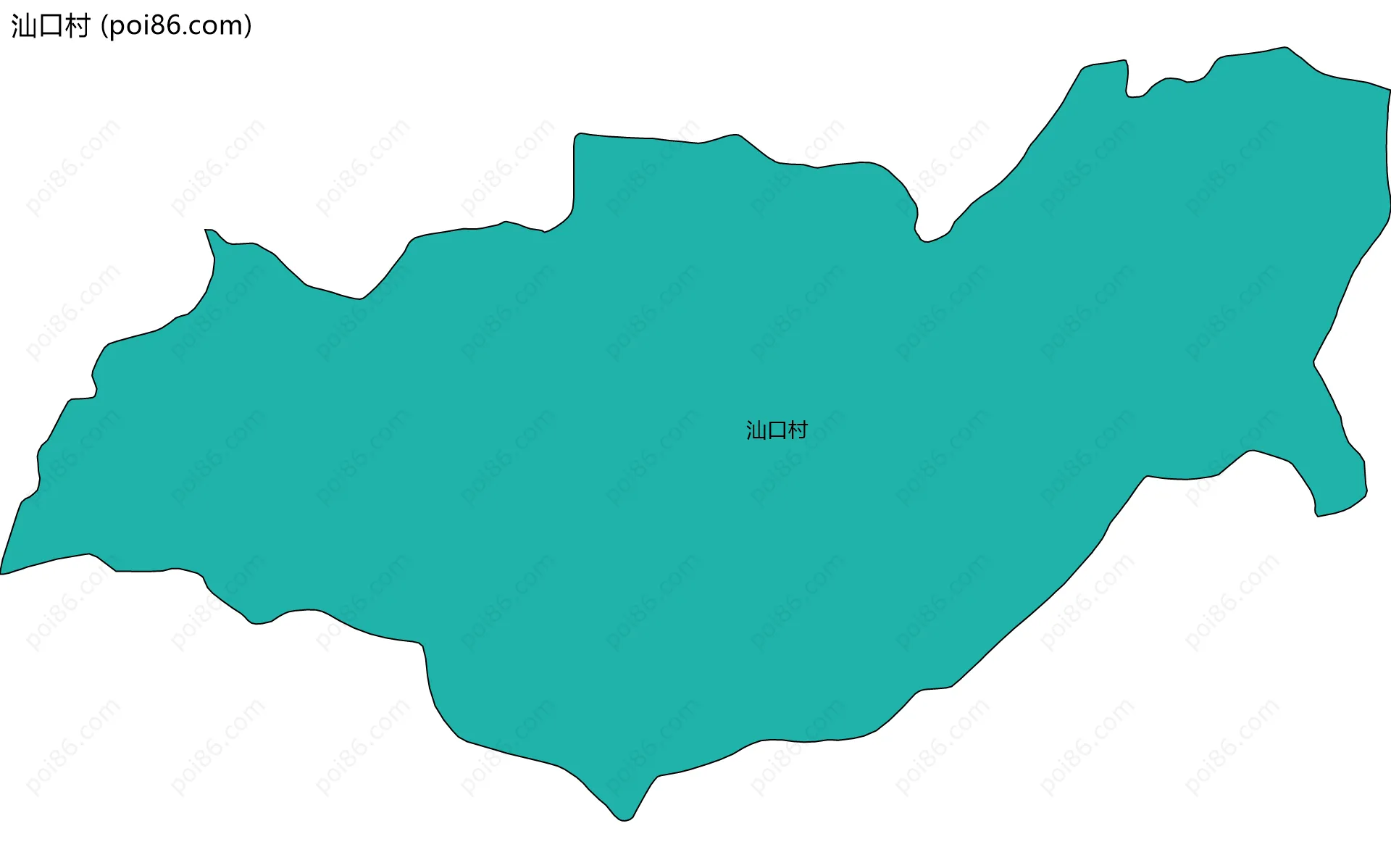 汕口村边界地图