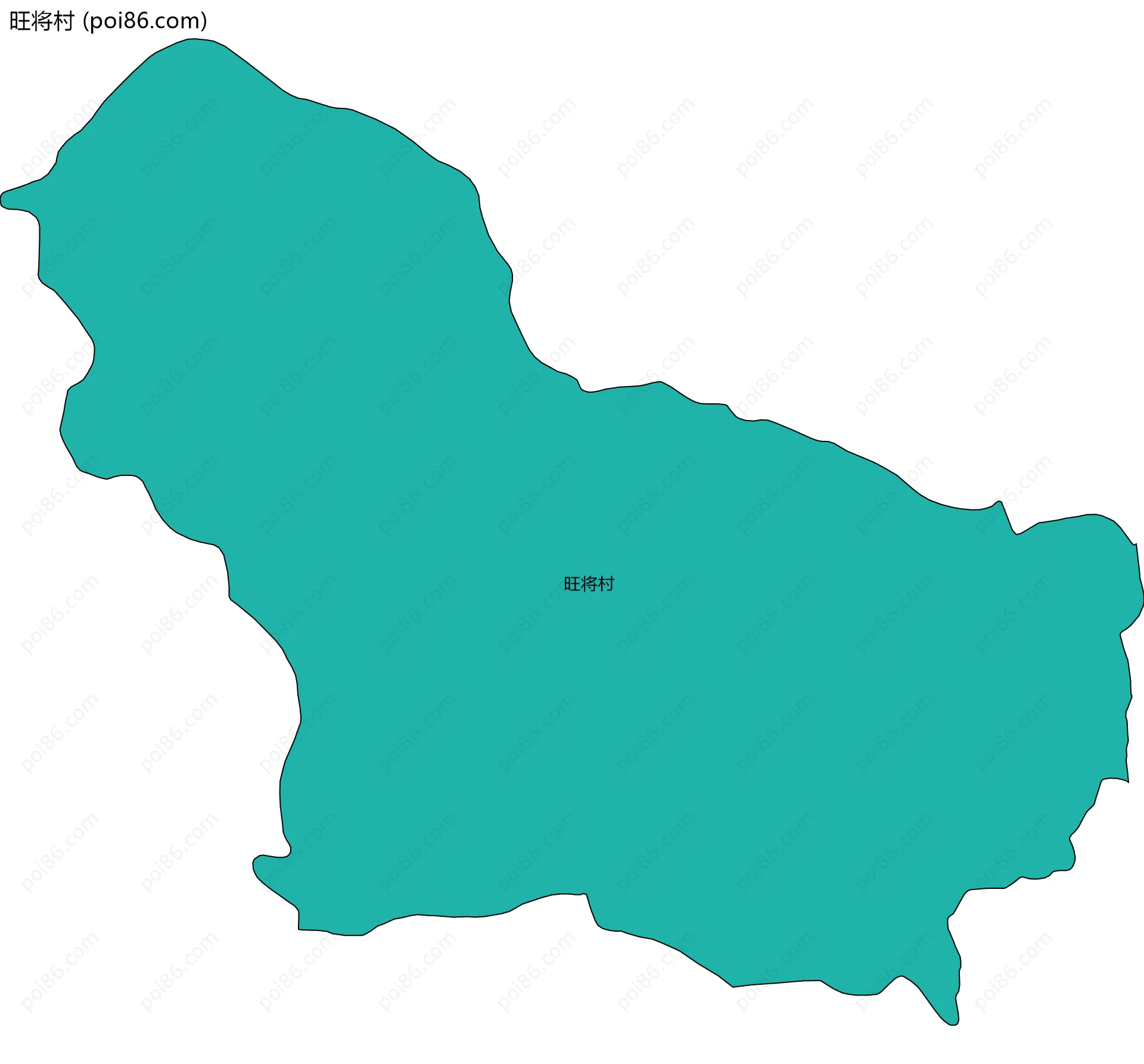 旺将村边界地图