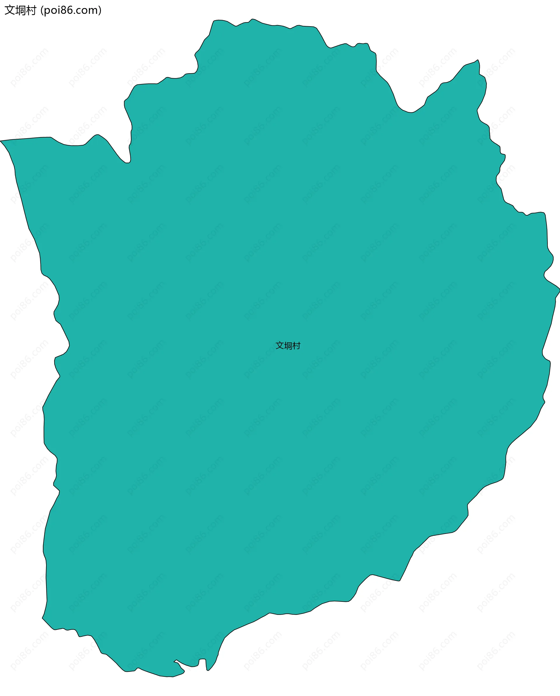 文垌村边界地图