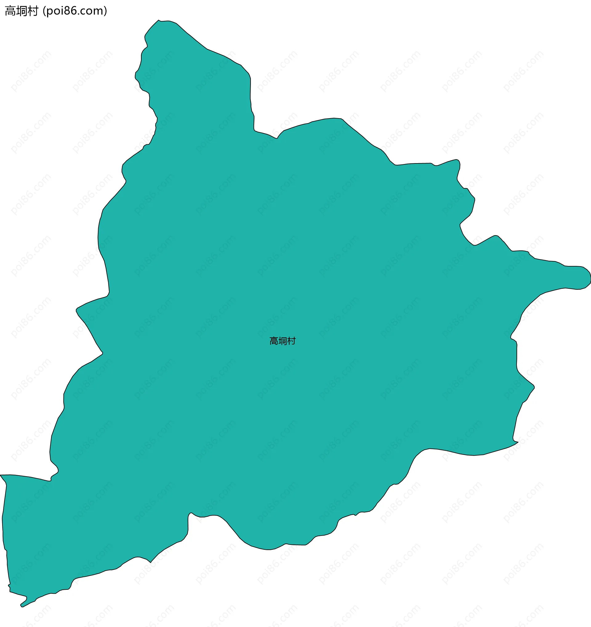 高垌村边界地图