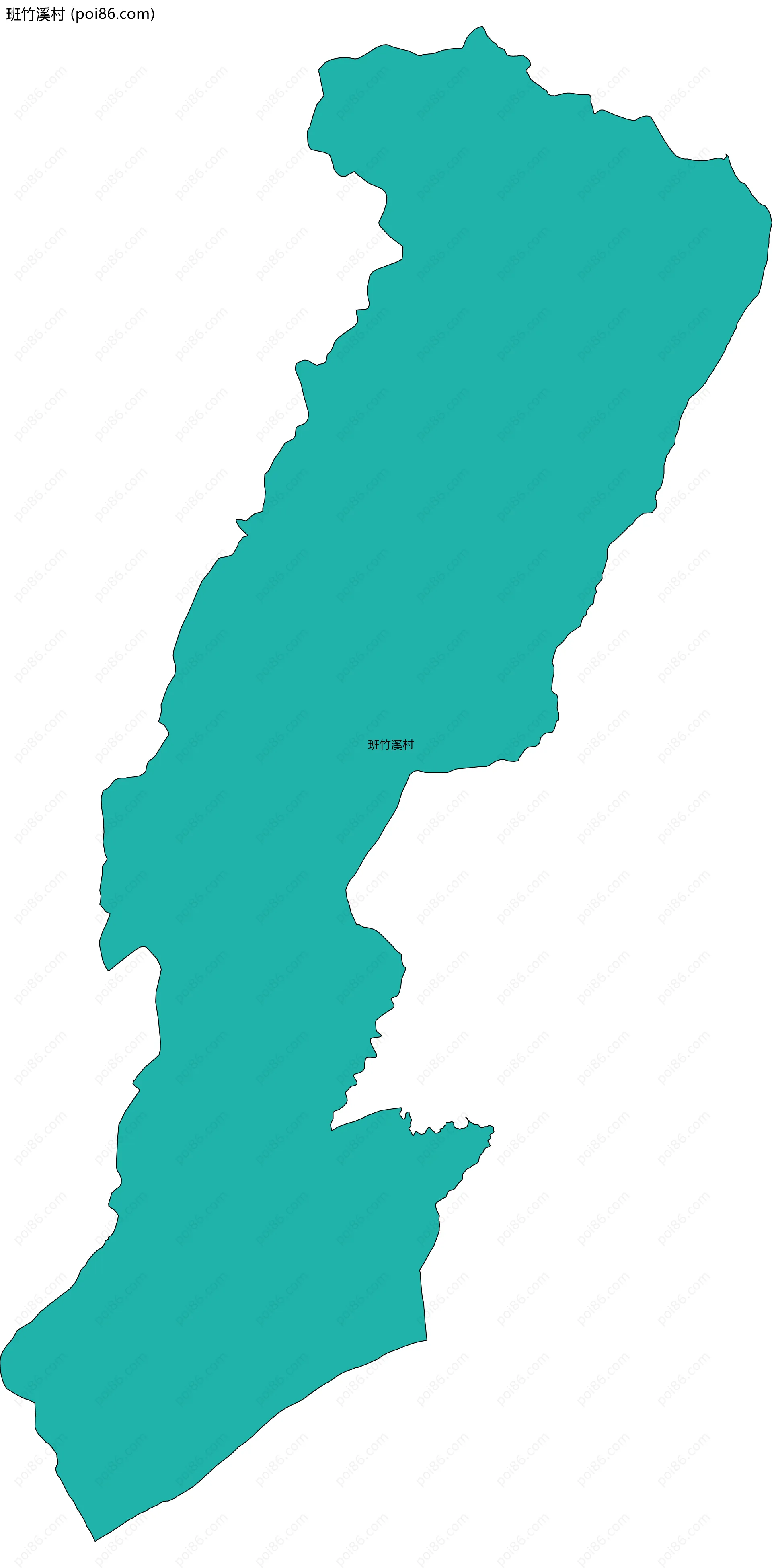 班竹溪村边界地图