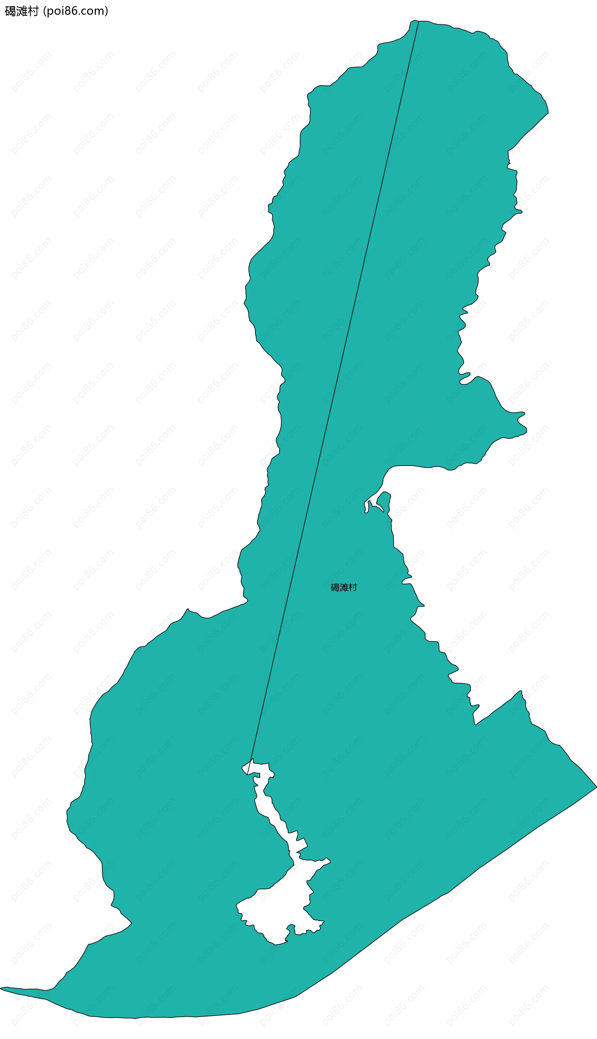 碣滩村边界地图