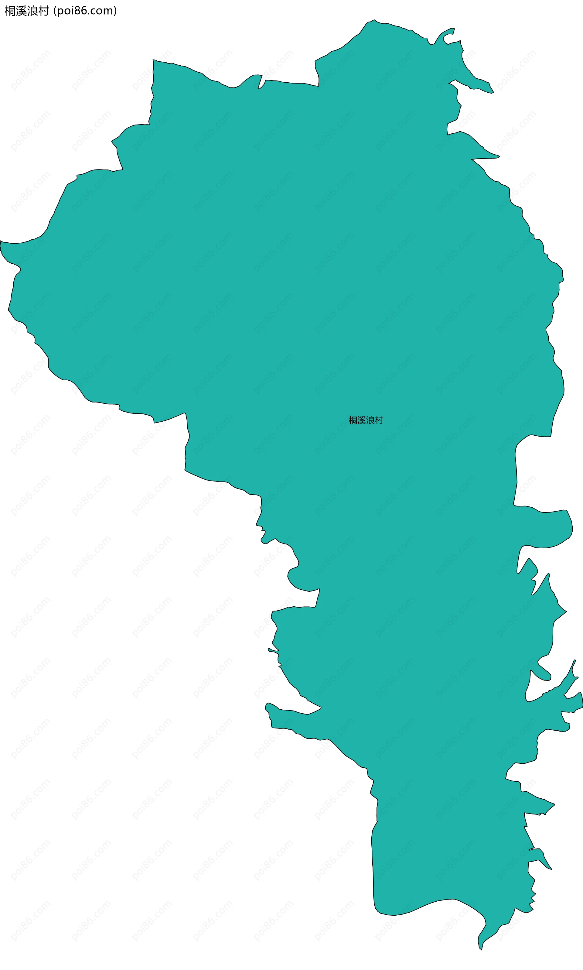 桐溪浪村边界地图