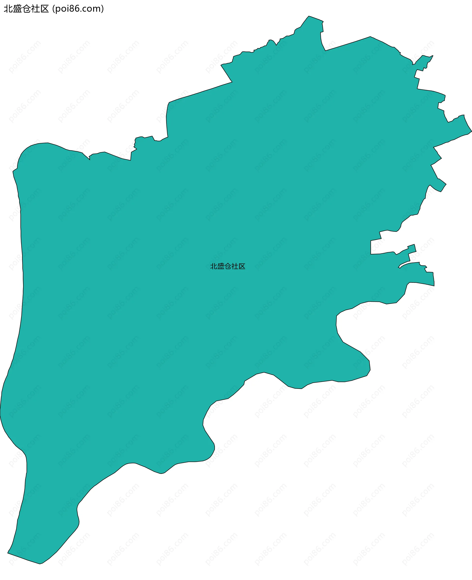 北盛仓社区边界地图
