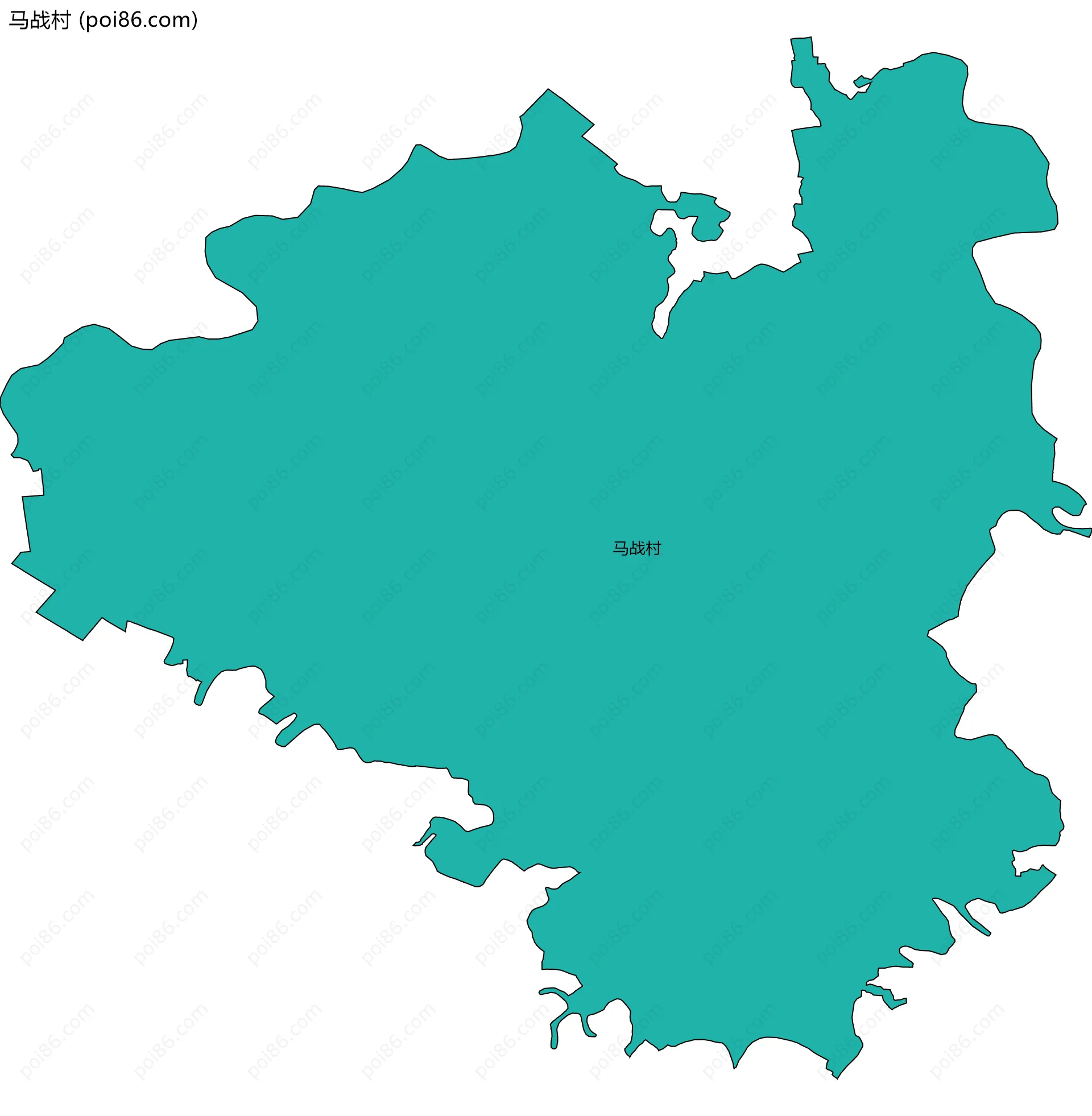 马战村边界地图