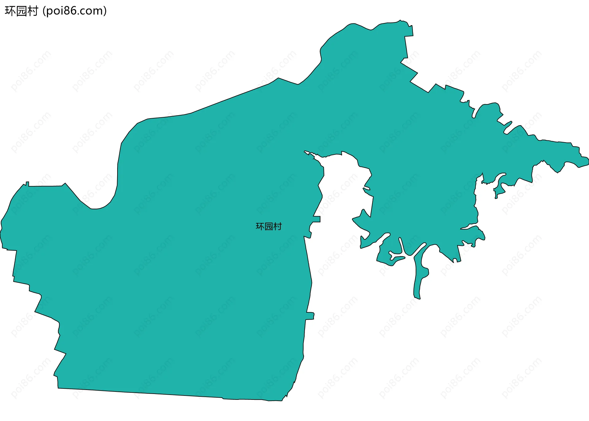 环园村边界地图