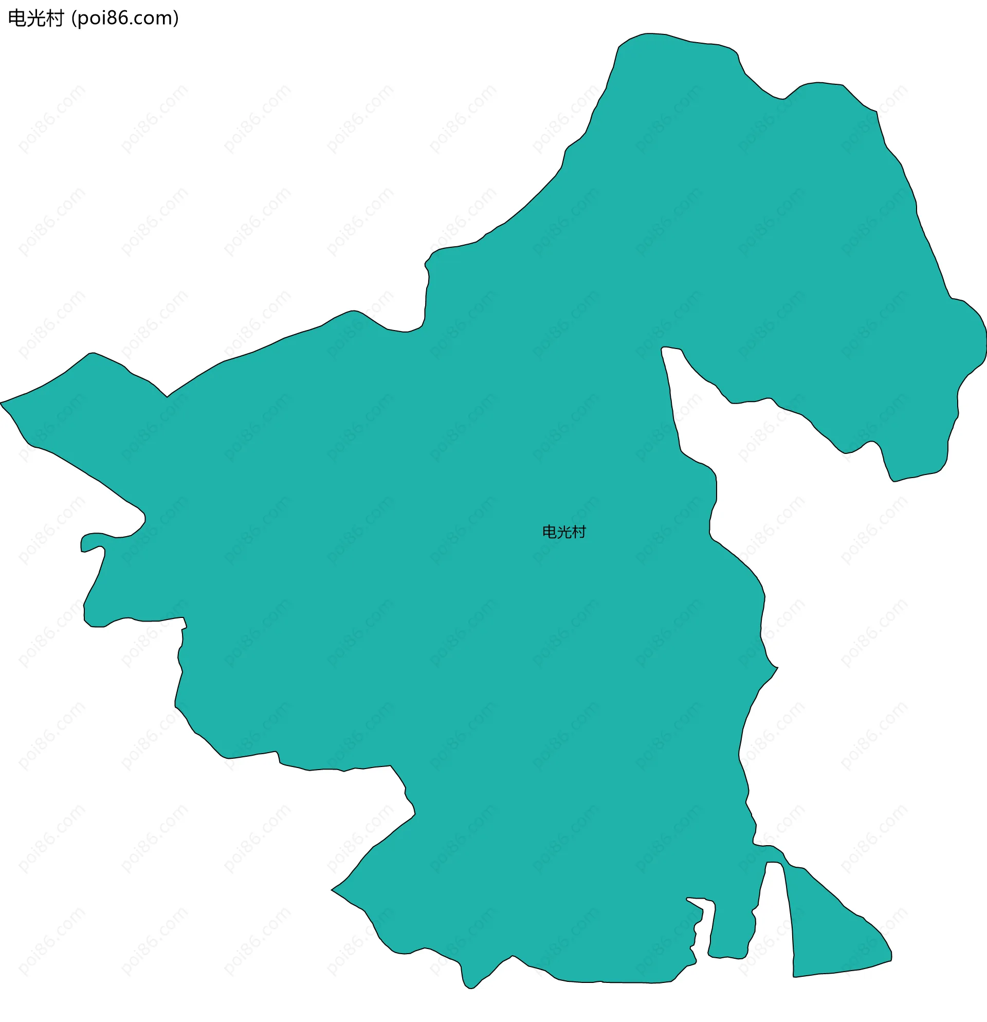 电光村边界地图