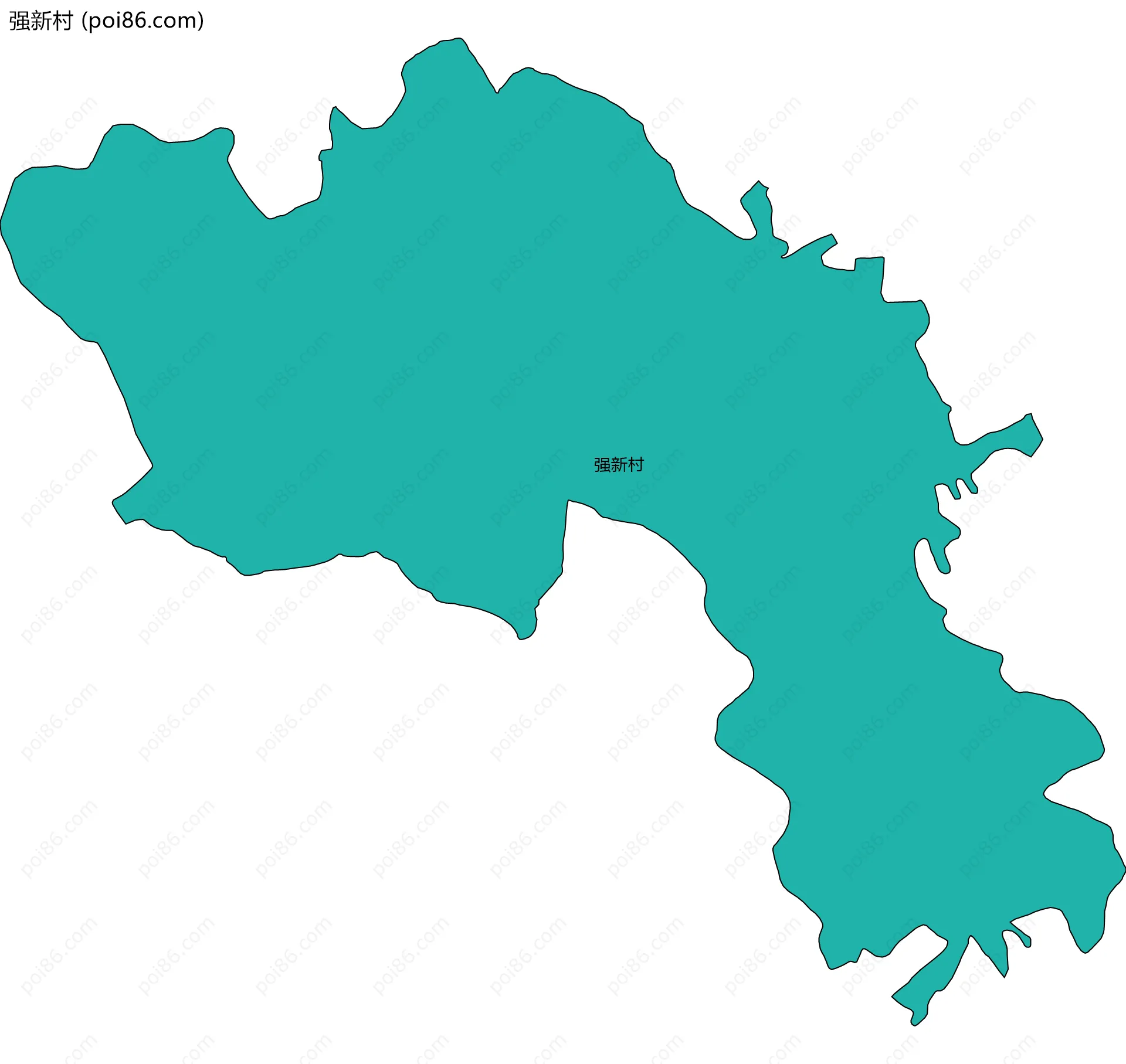 强新村边界地图