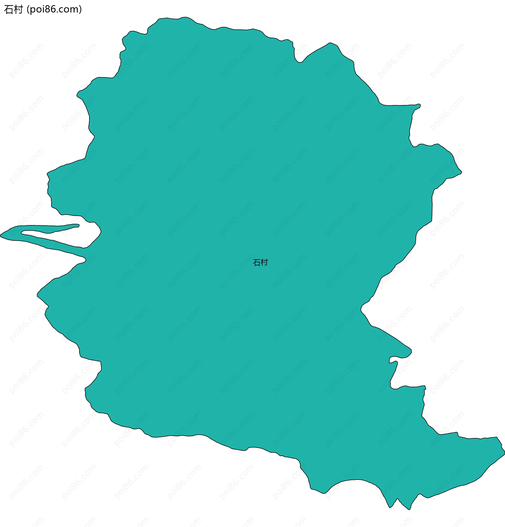 石村边界地图