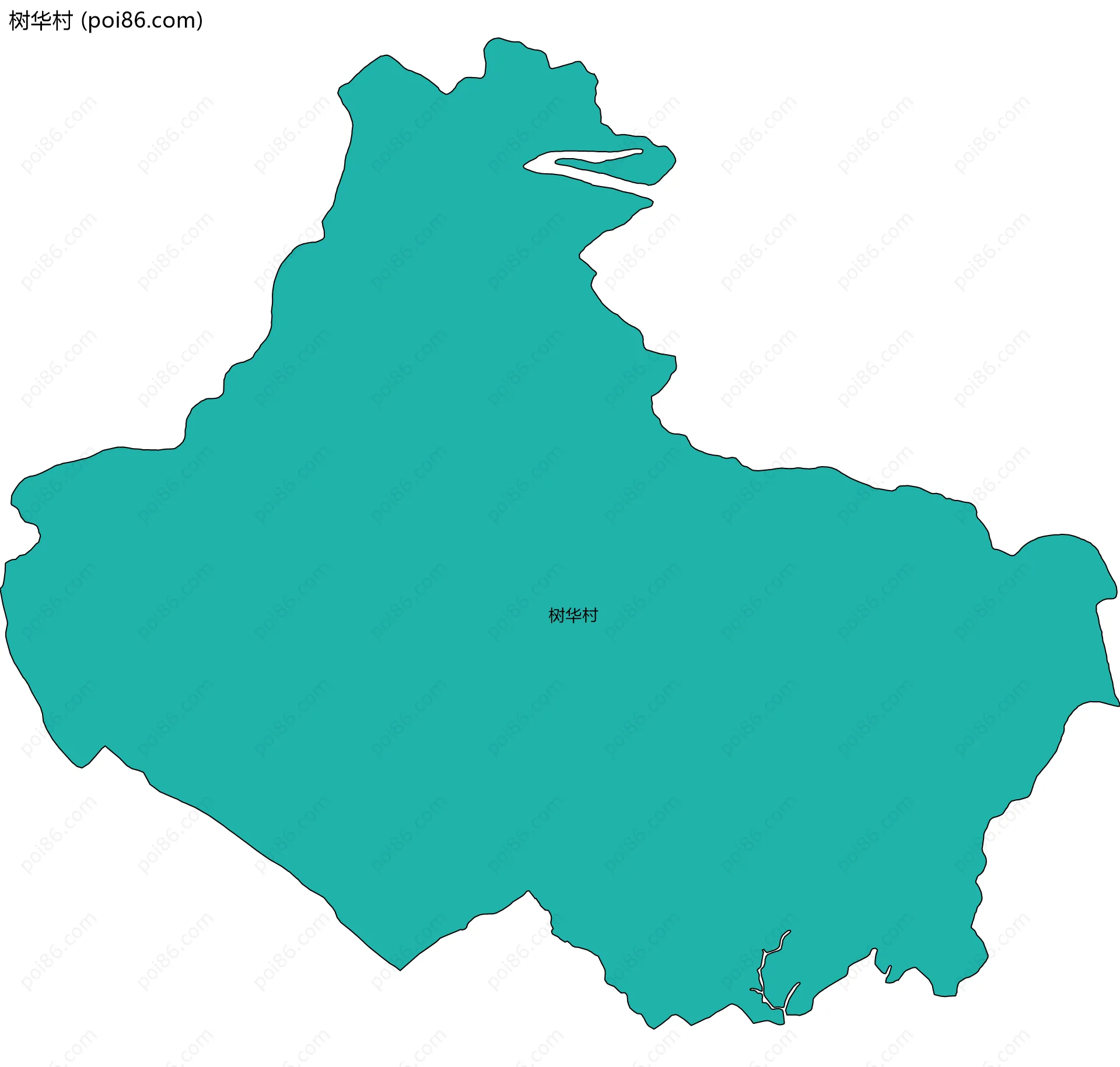 树华村边界地图