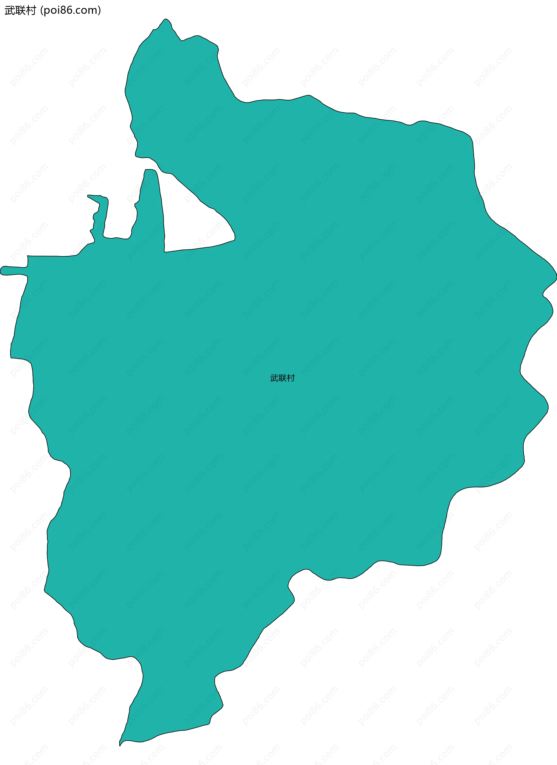 武联村边界地图