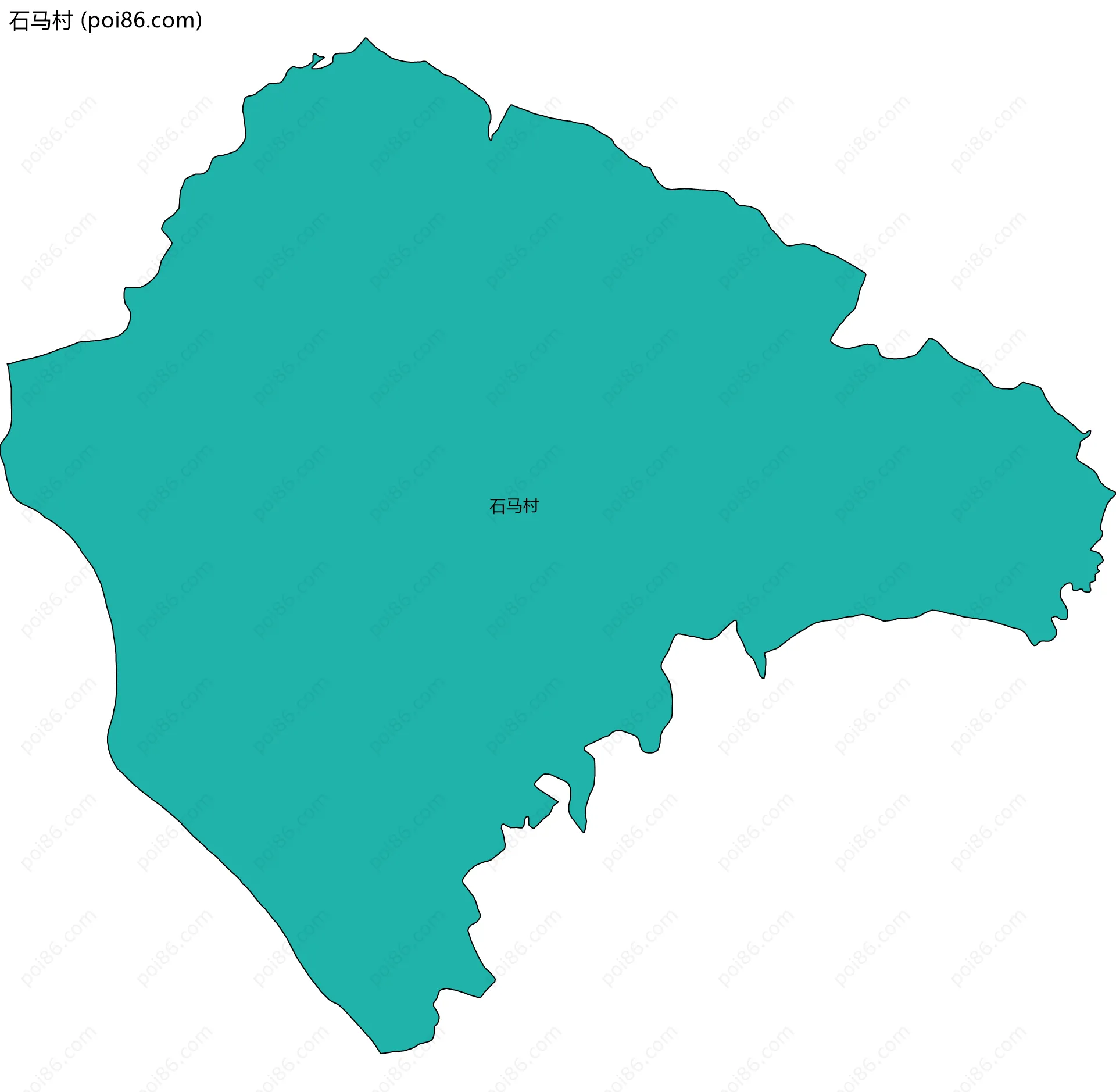 石马村边界地图