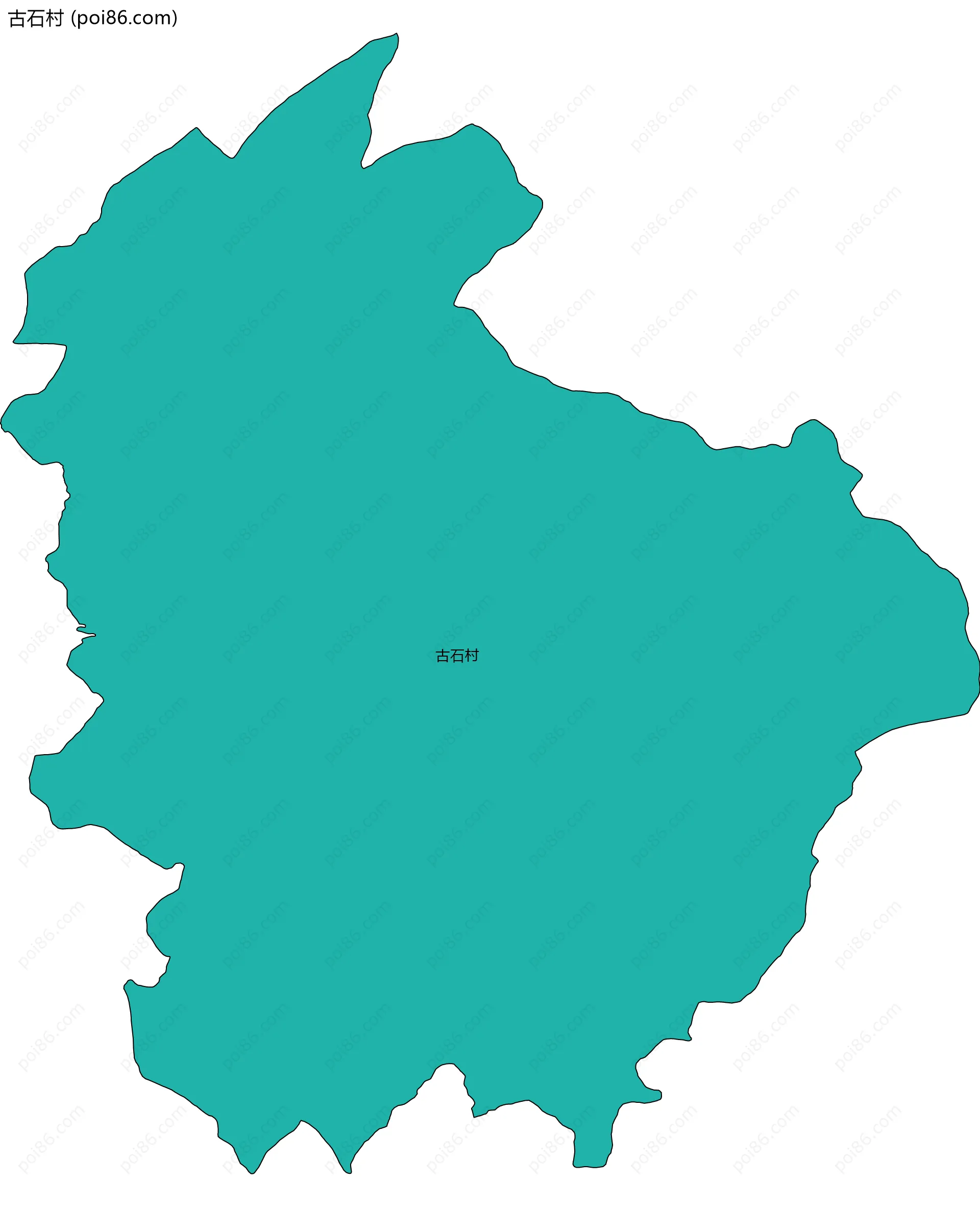 古石村边界地图