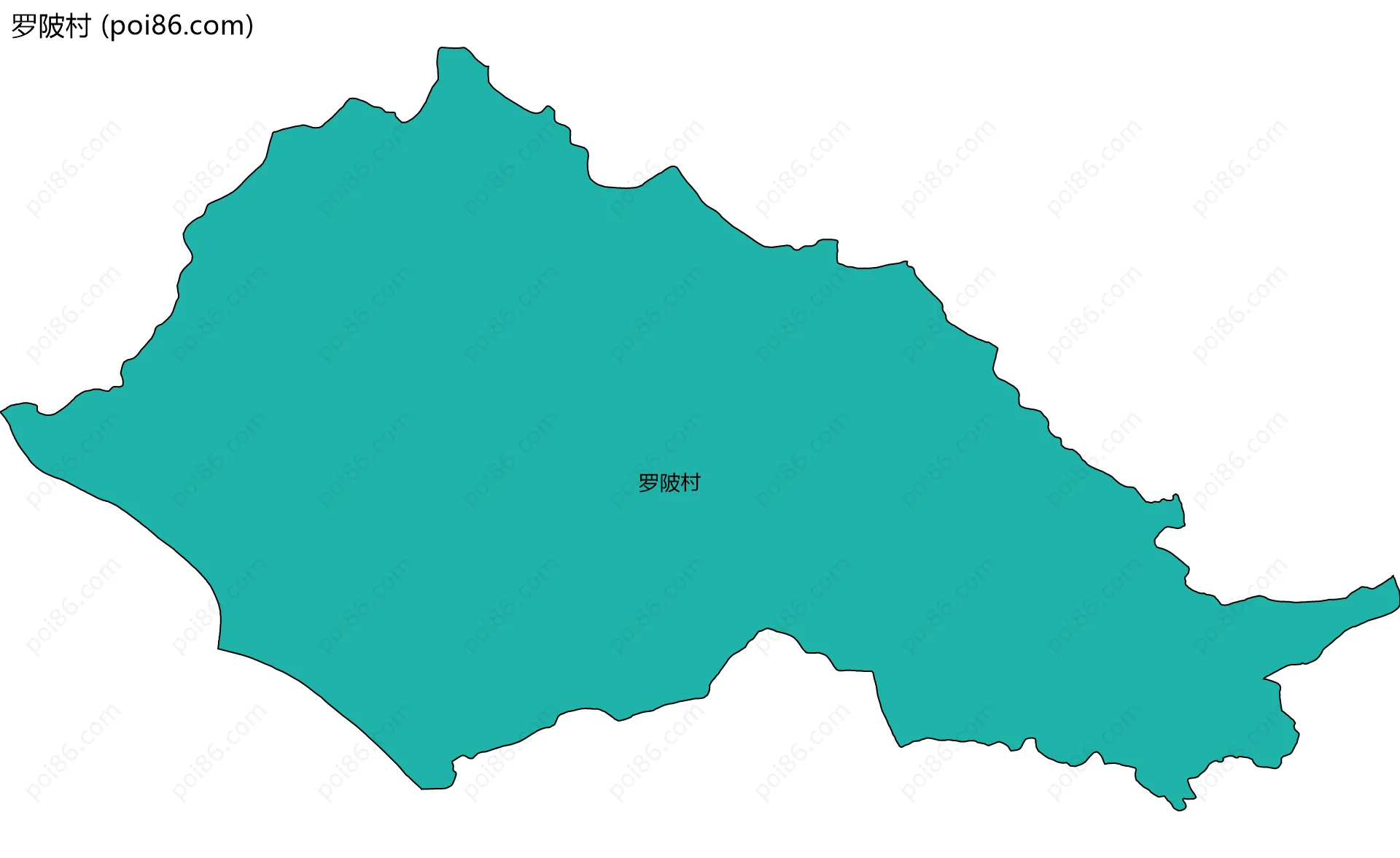罗陂村边界地图