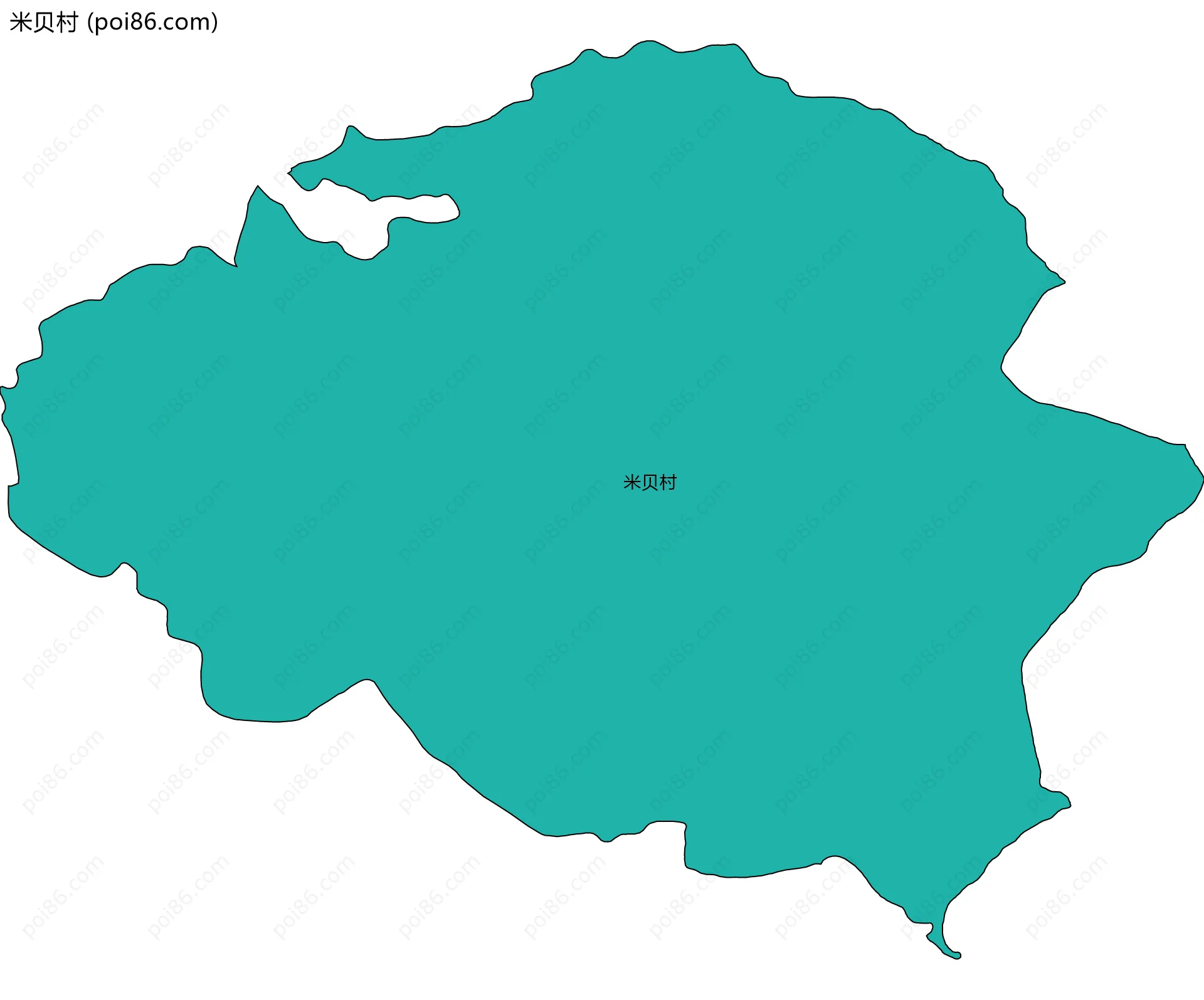 米贝村边界地图