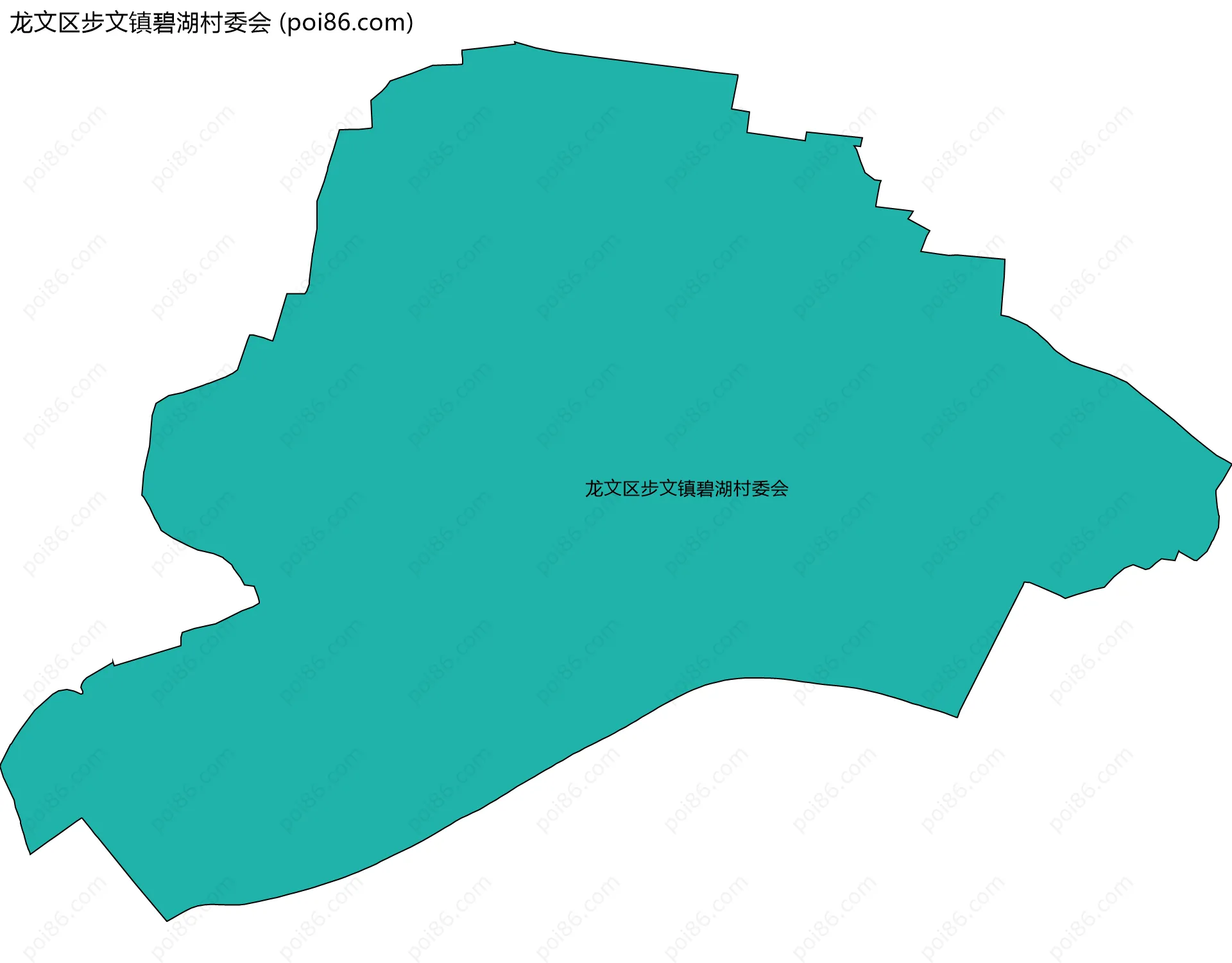 龙文区步文镇碧湖村委会边界地图