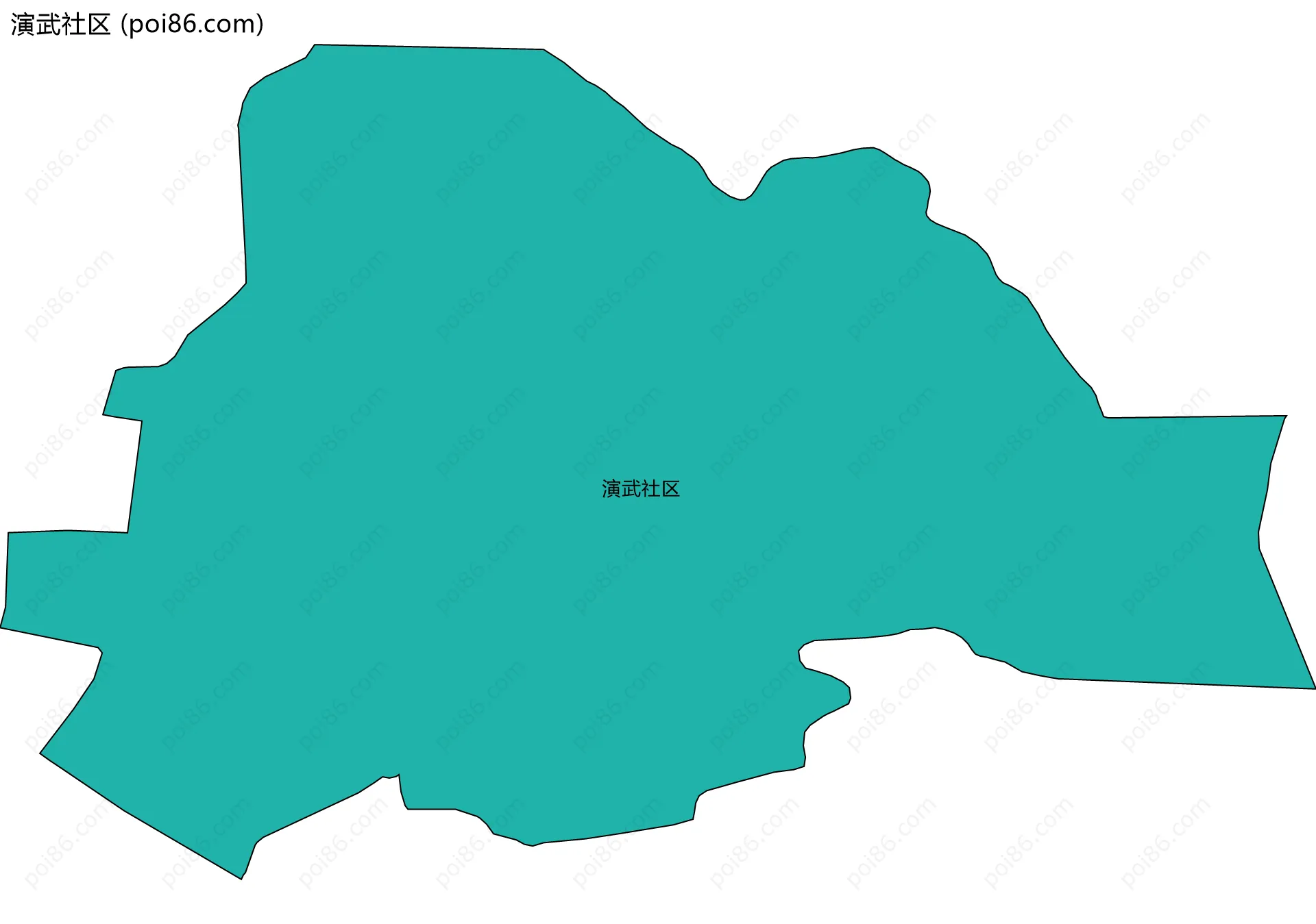 演武社区边界地图