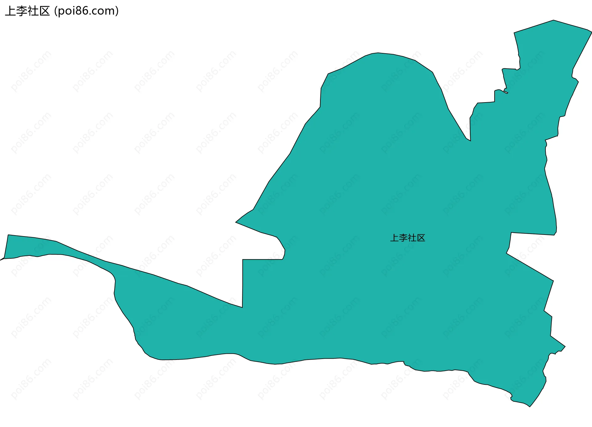 上李社区边界地图