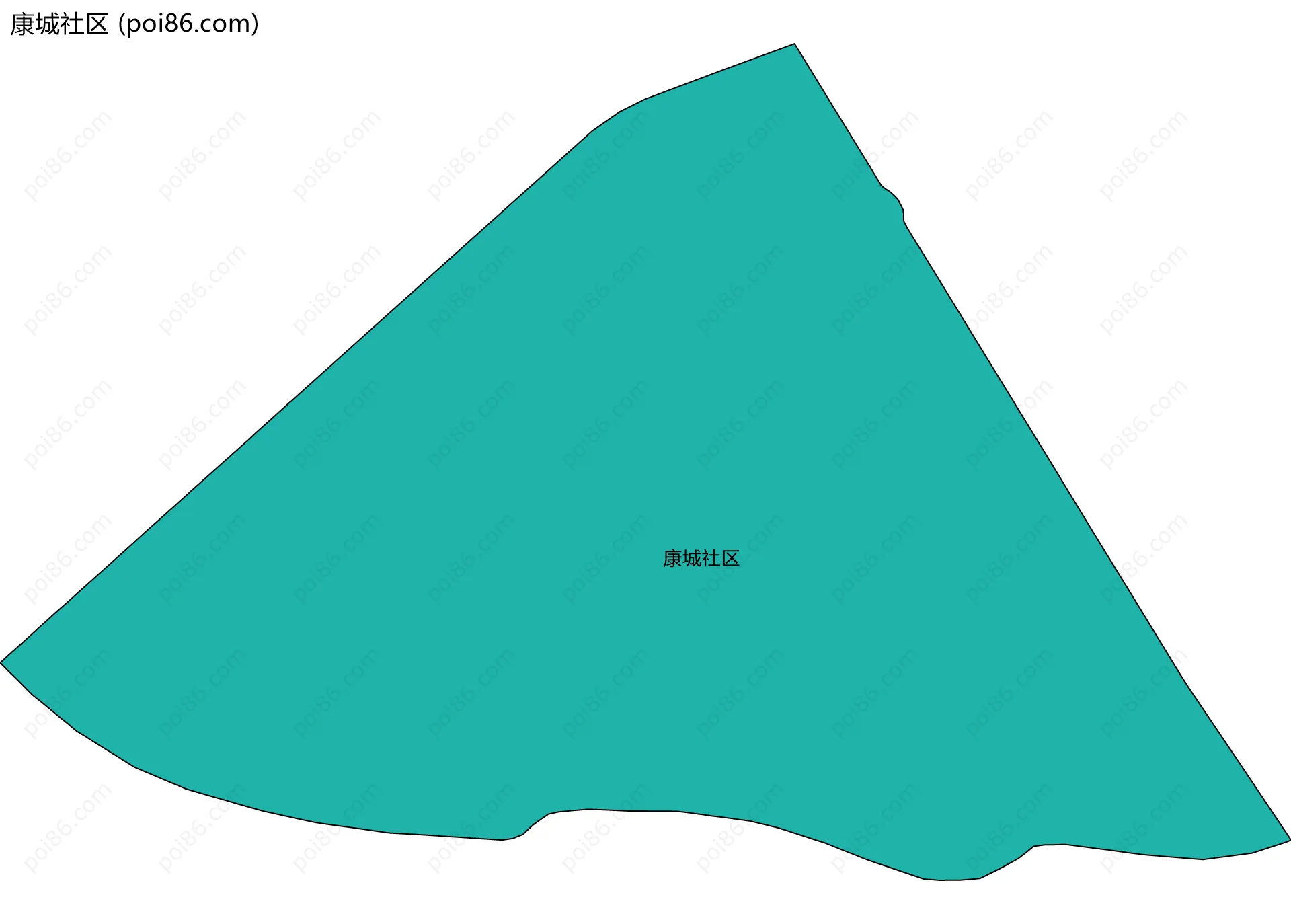 康城社区边界地图