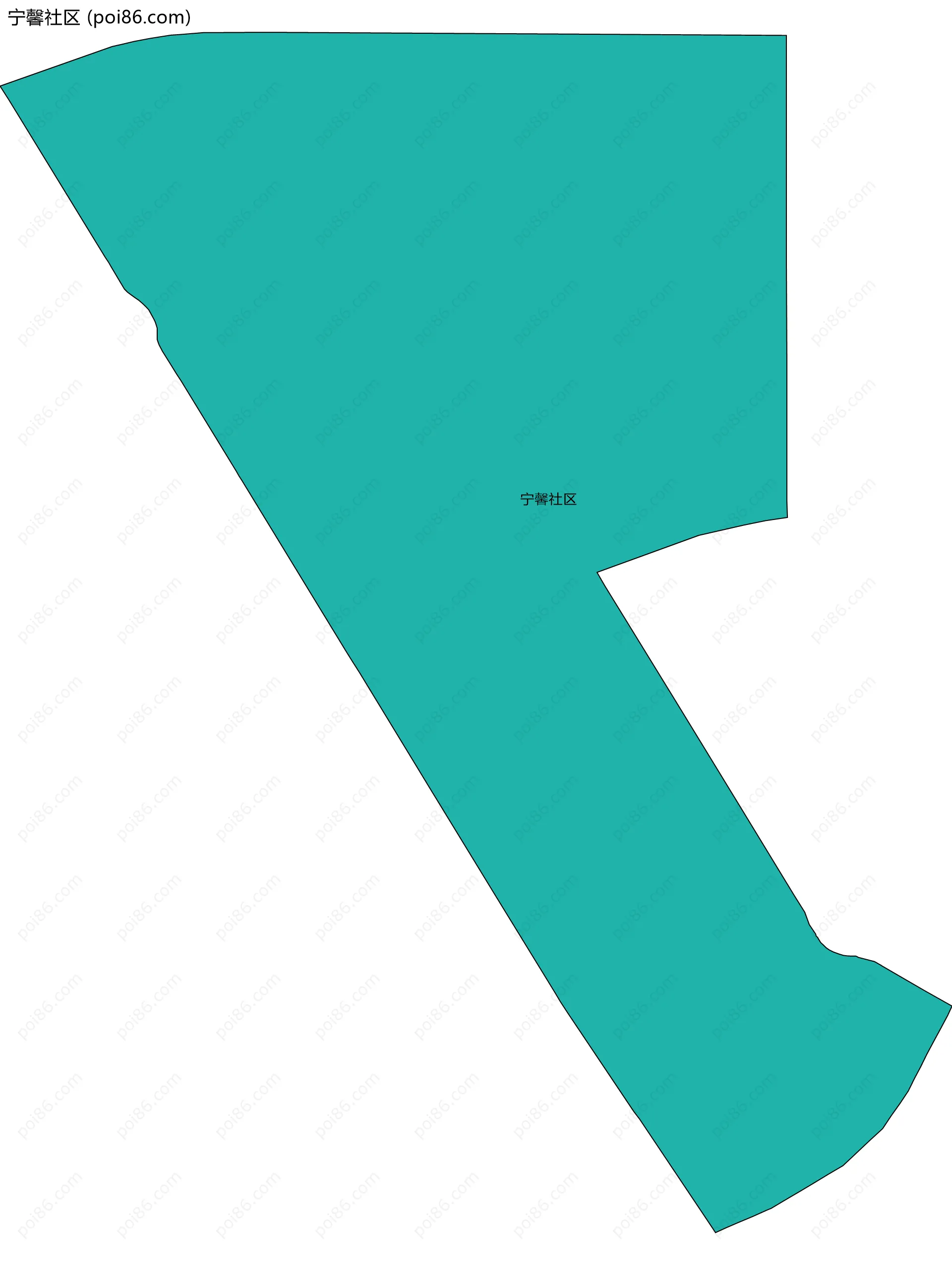 宁馨社区边界地图