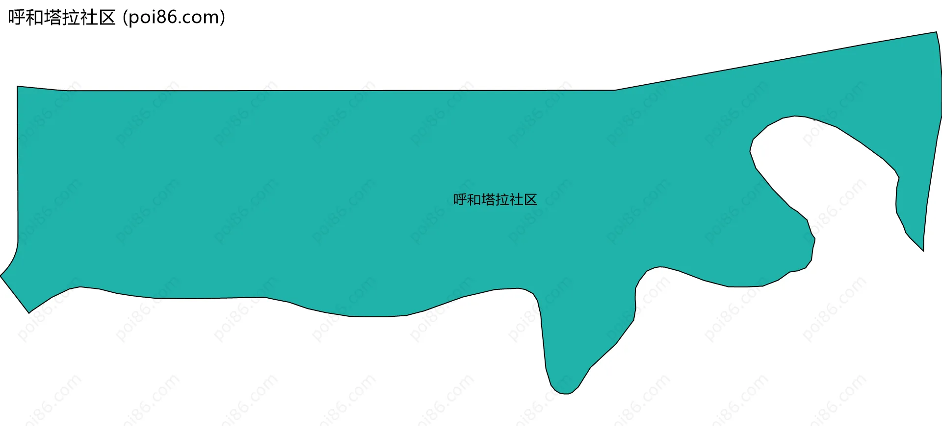 呼和塔拉社区边界地图