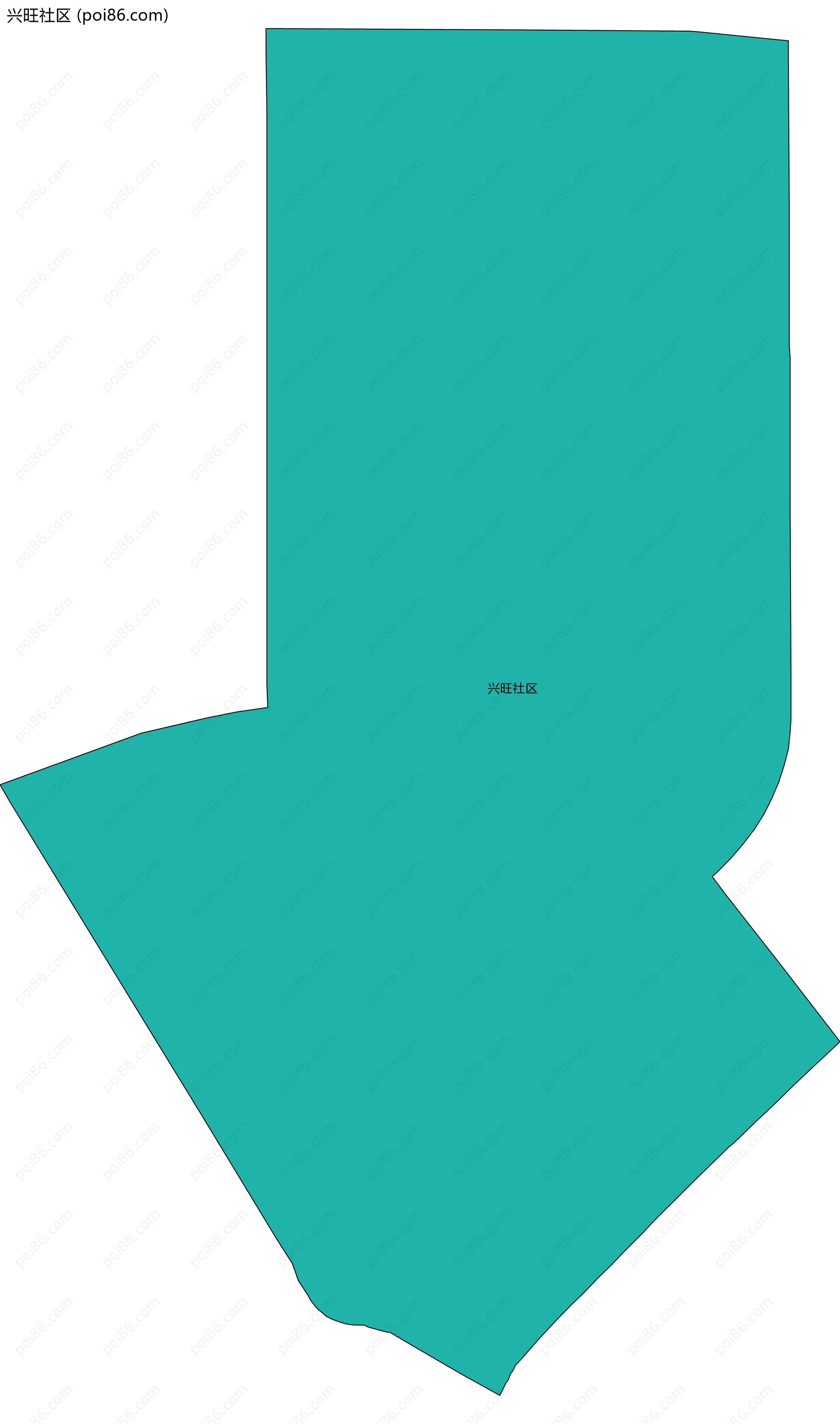 兴旺社区边界地图