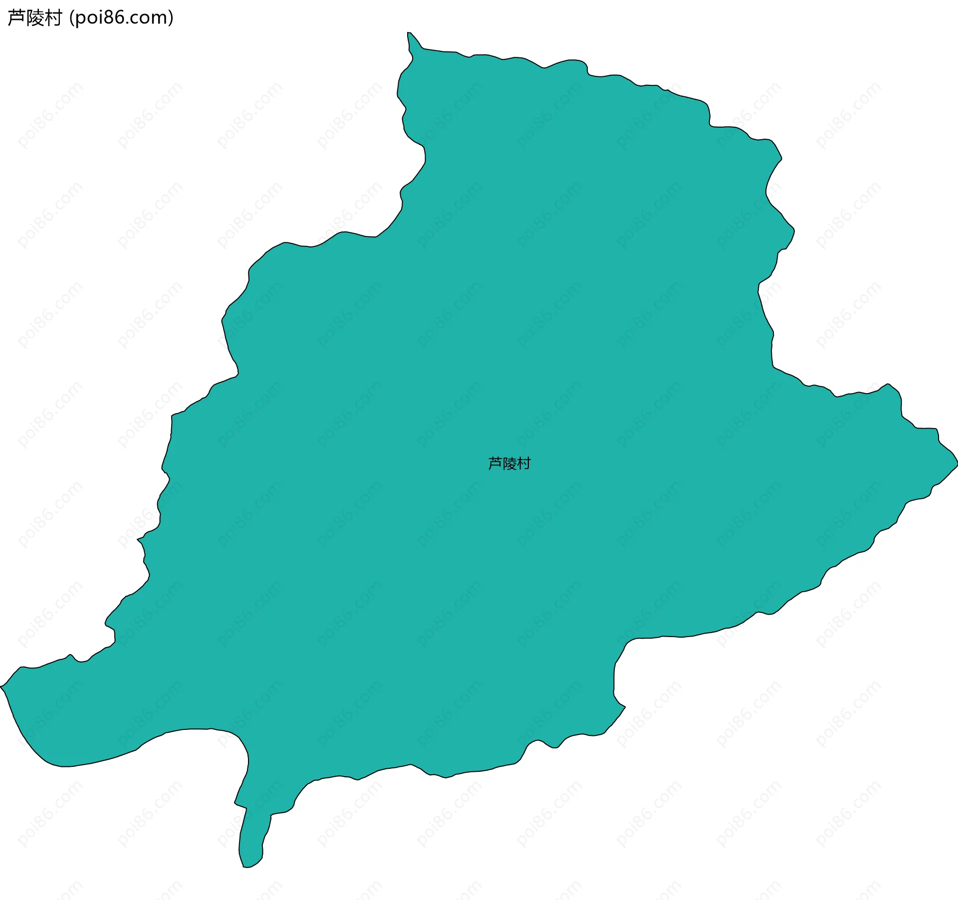 芦陵村边界地图