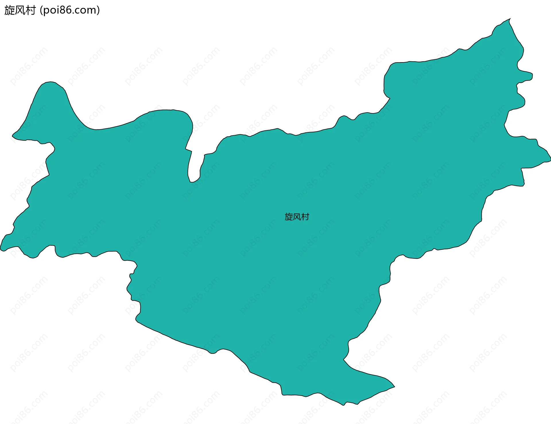 旋风村边界地图