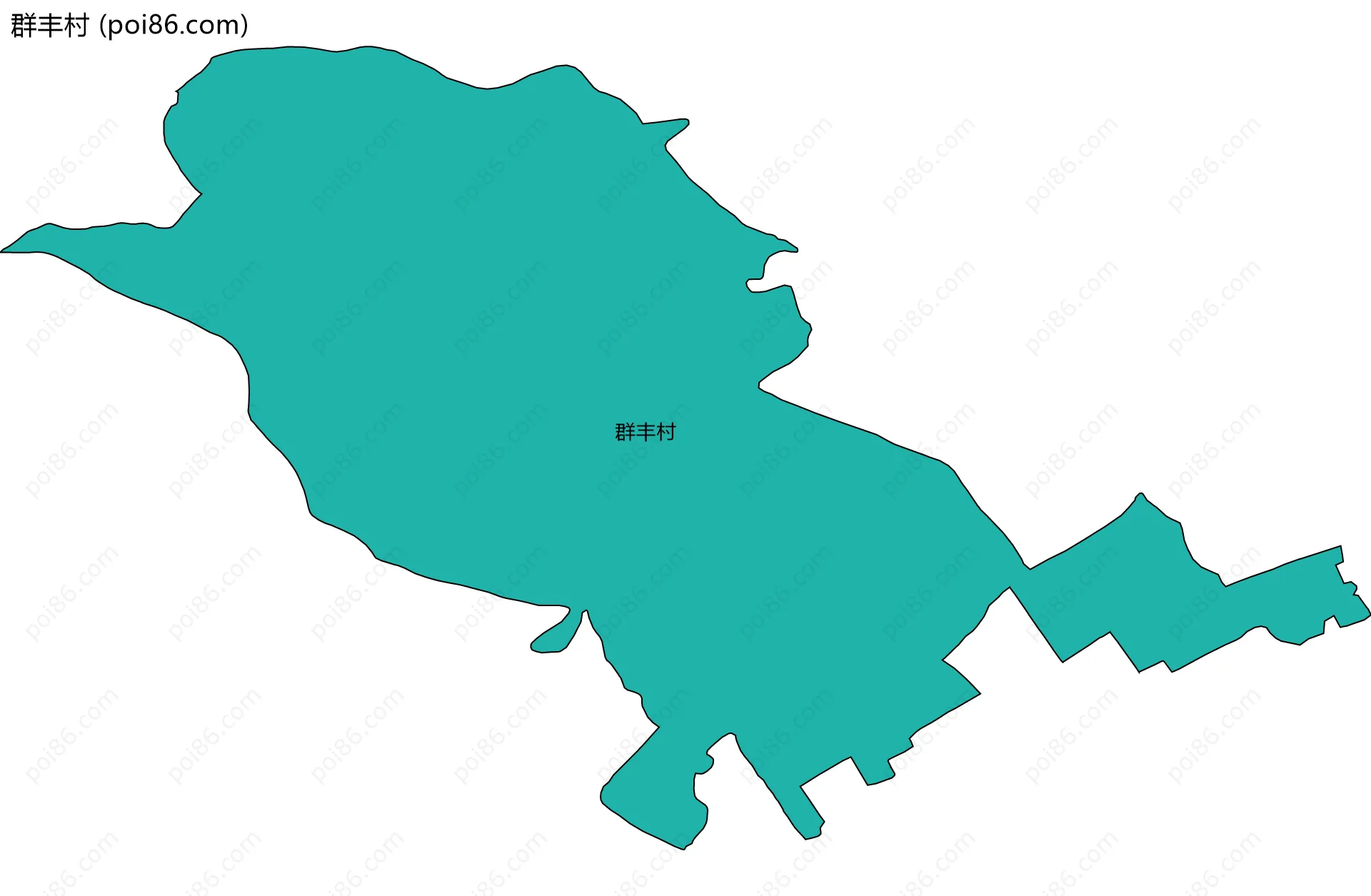 群丰村边界地图