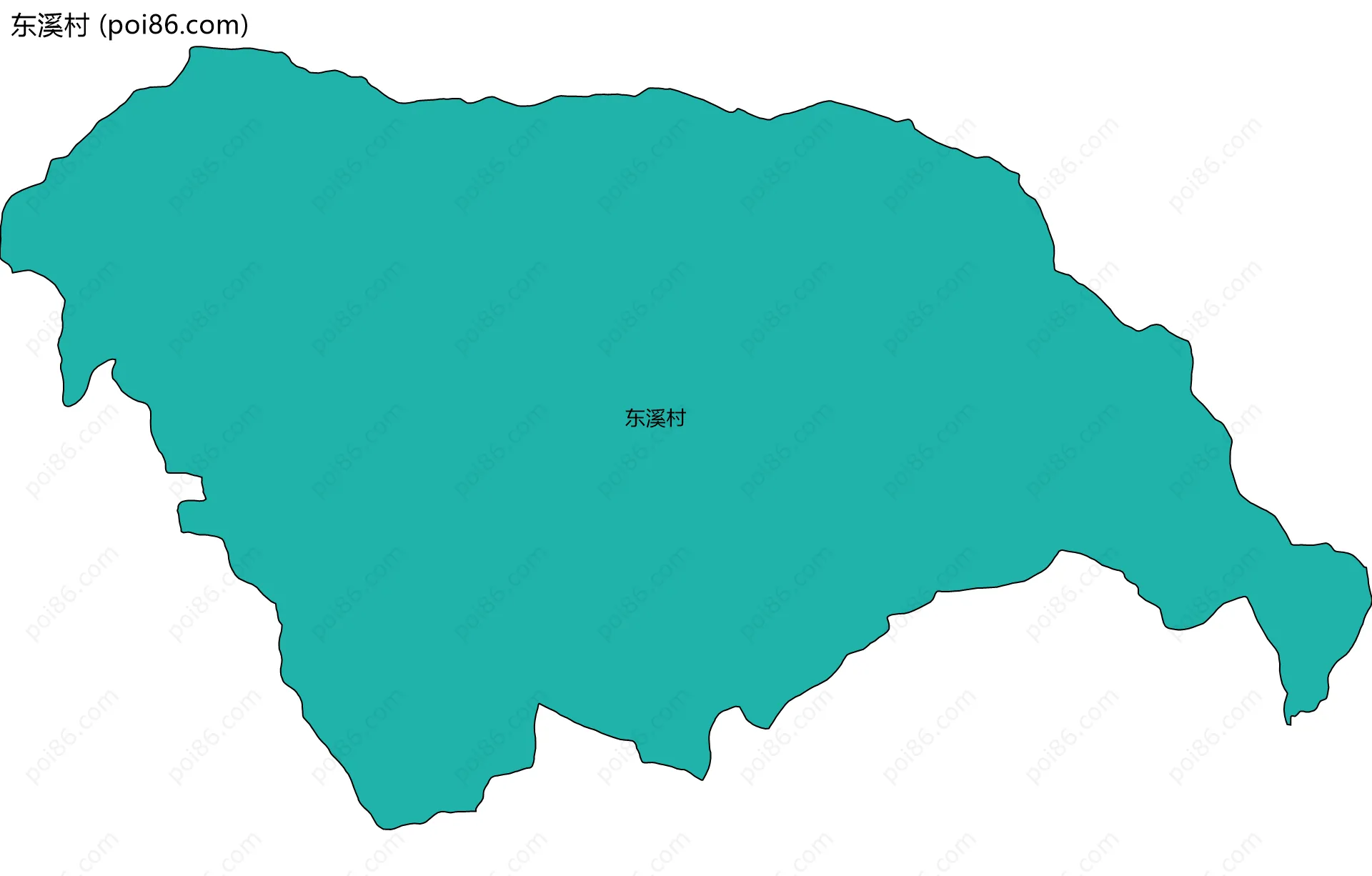 东溪村边界地图