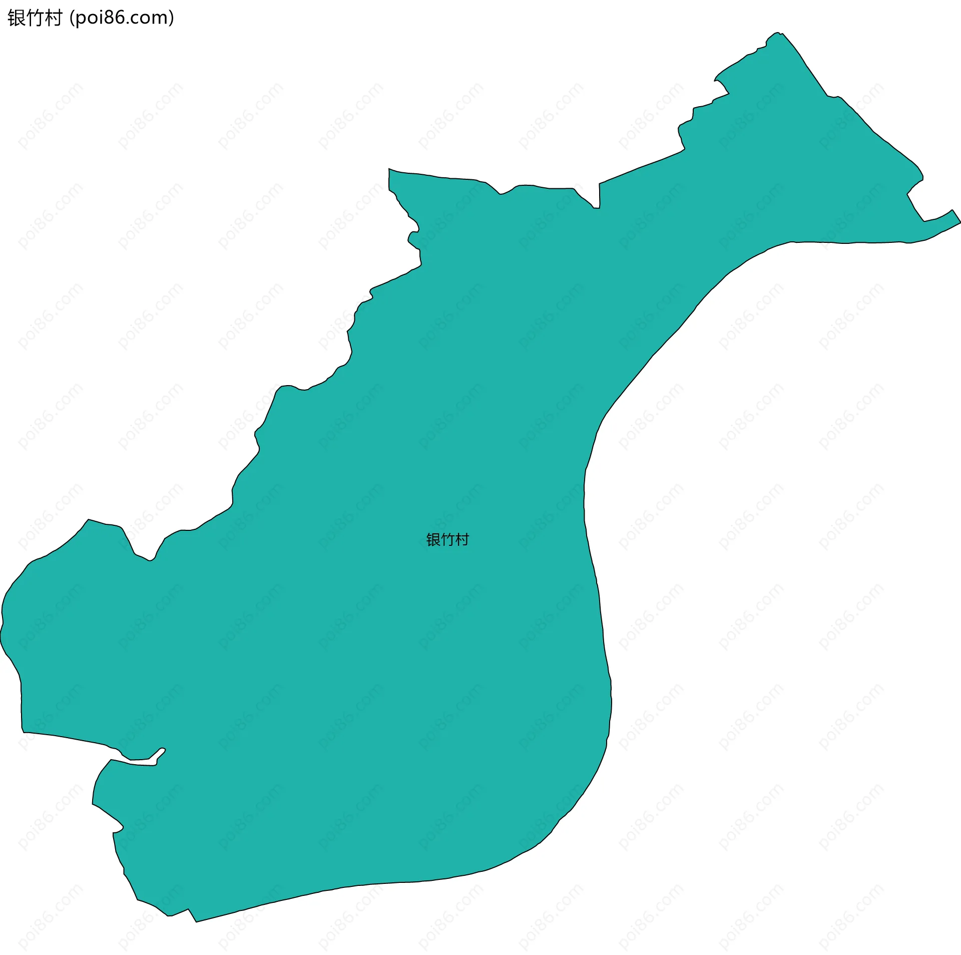 银竹村边界地图