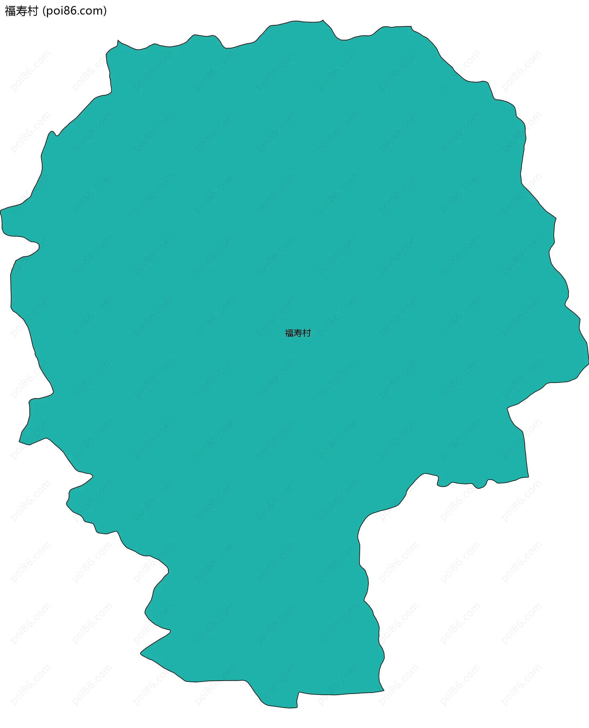 福寿村边界地图