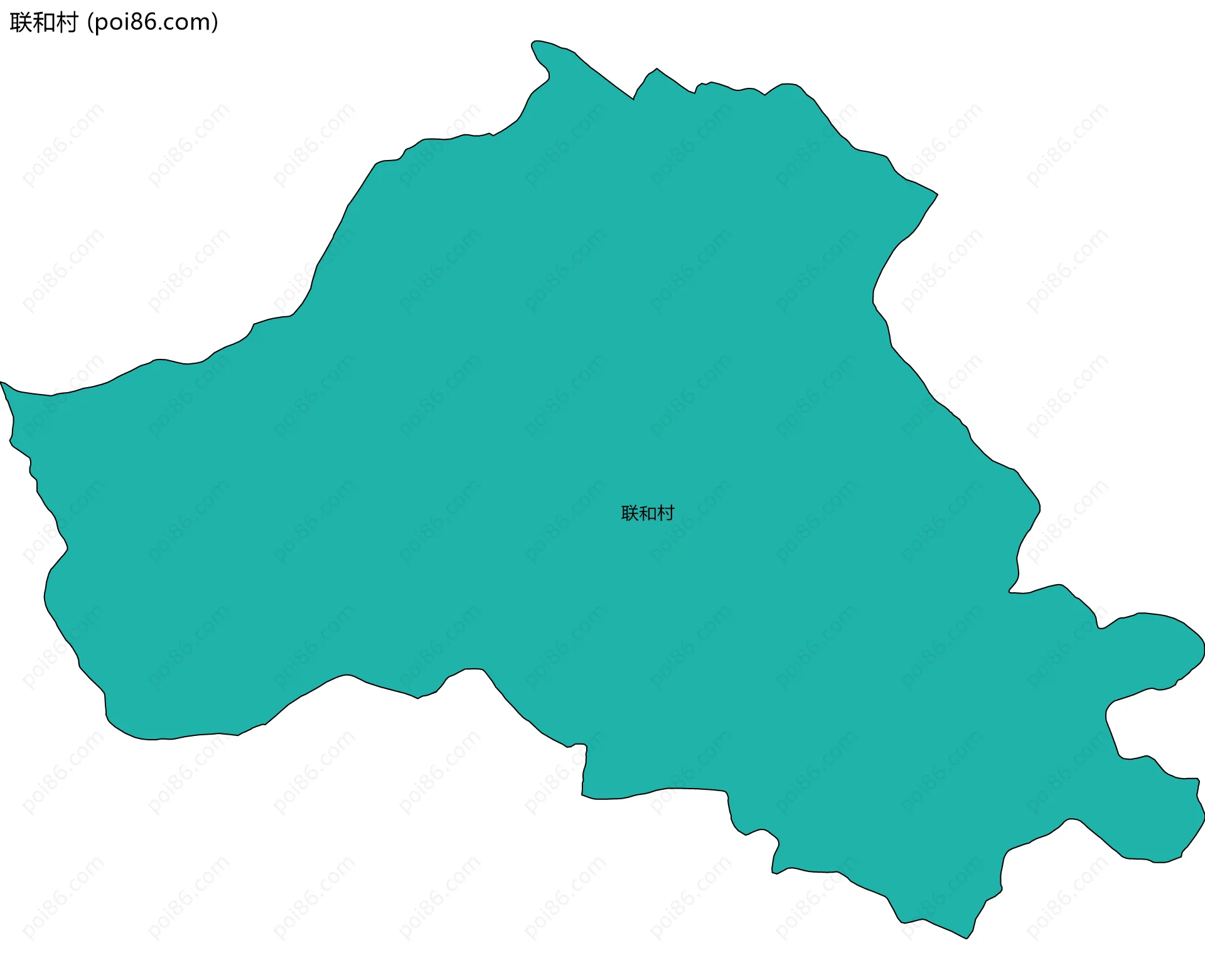 联和村边界地图