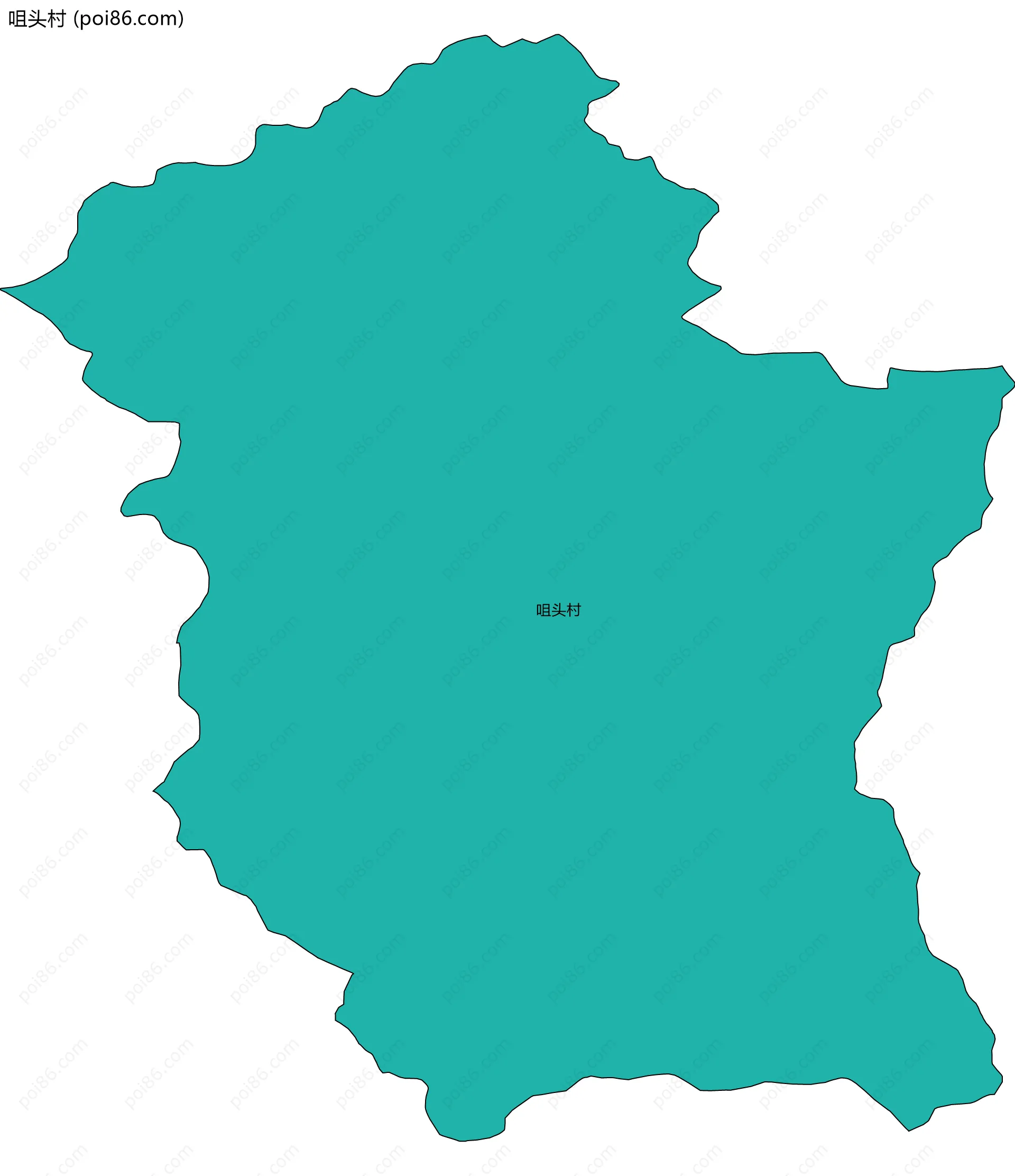 咀头村边界地图