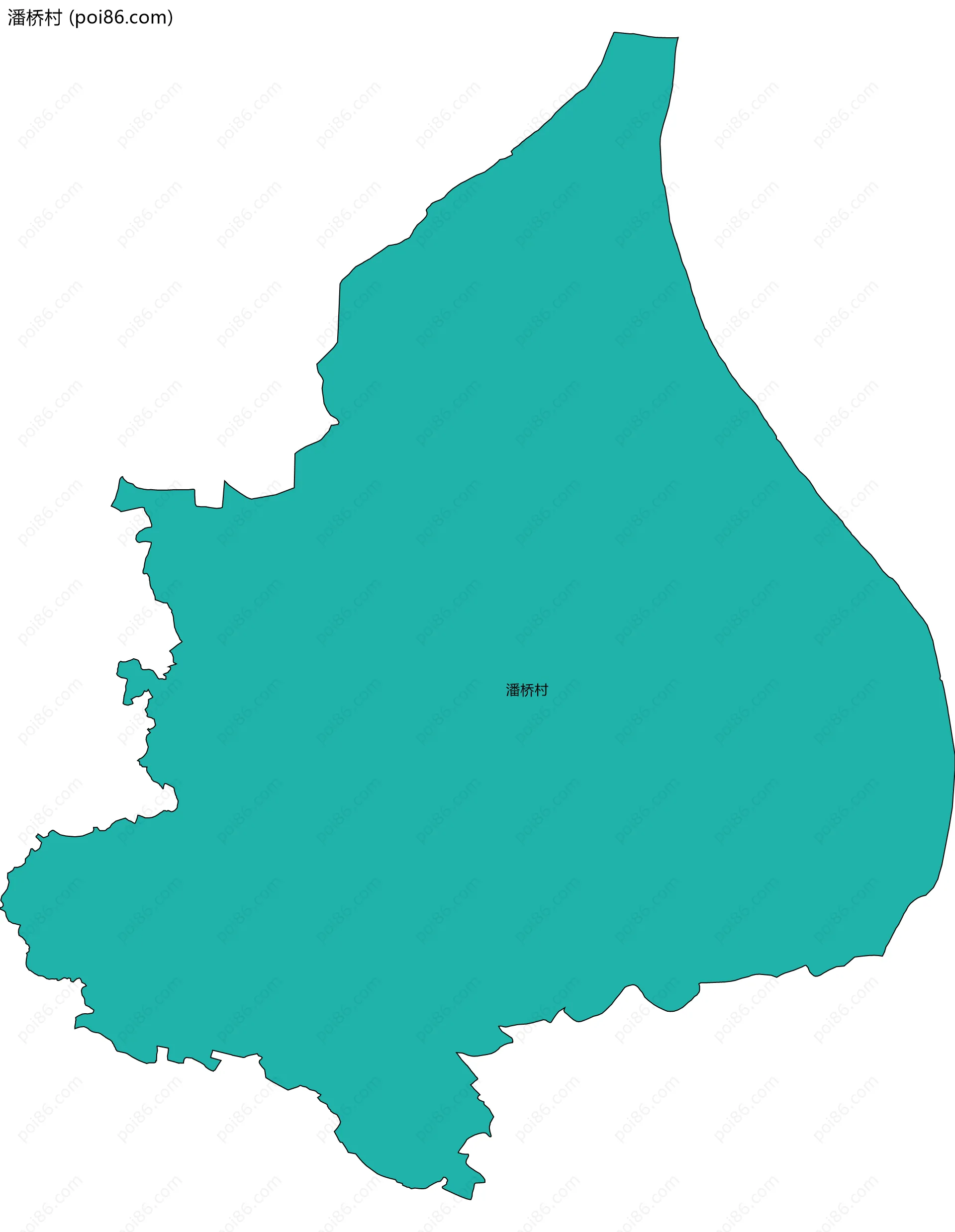 潘桥村边界地图