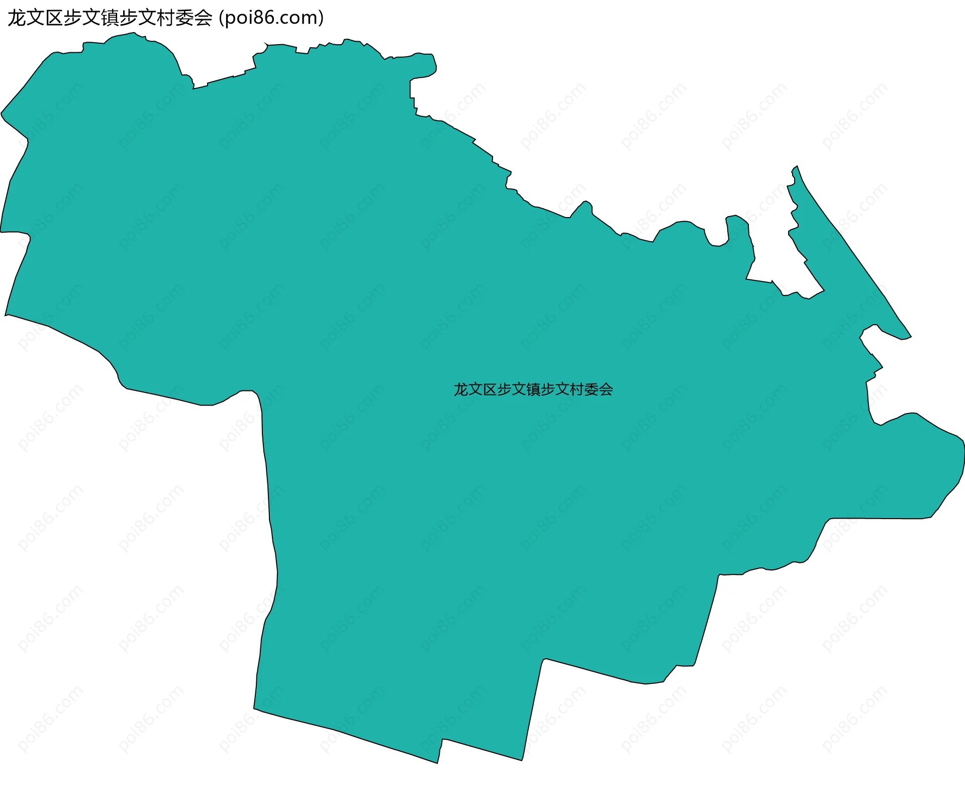 龙文区步文镇步文村委会边界地图