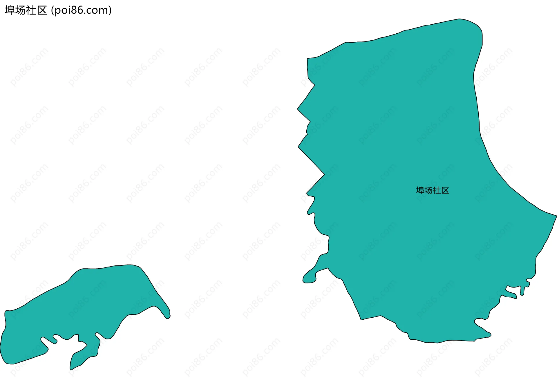 埠场社区边界地图