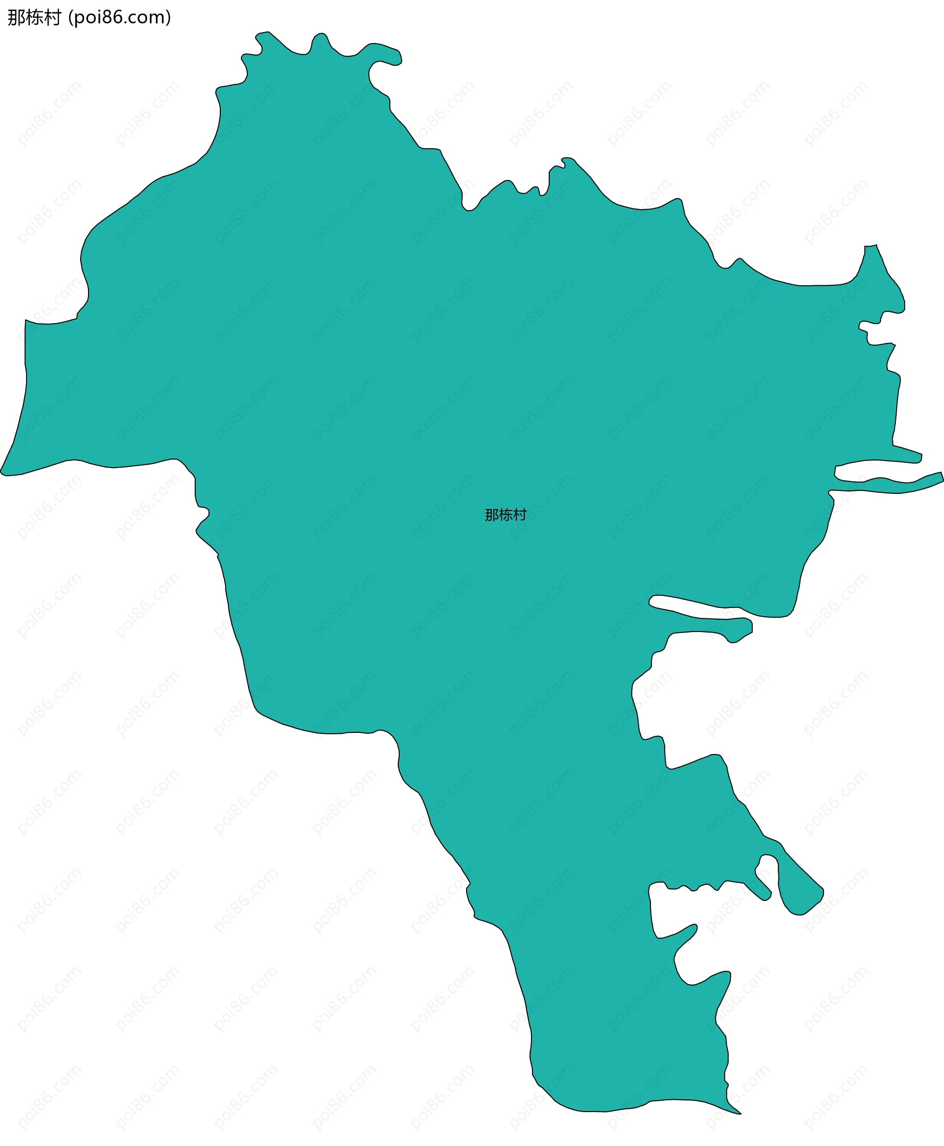 那栋村边界地图