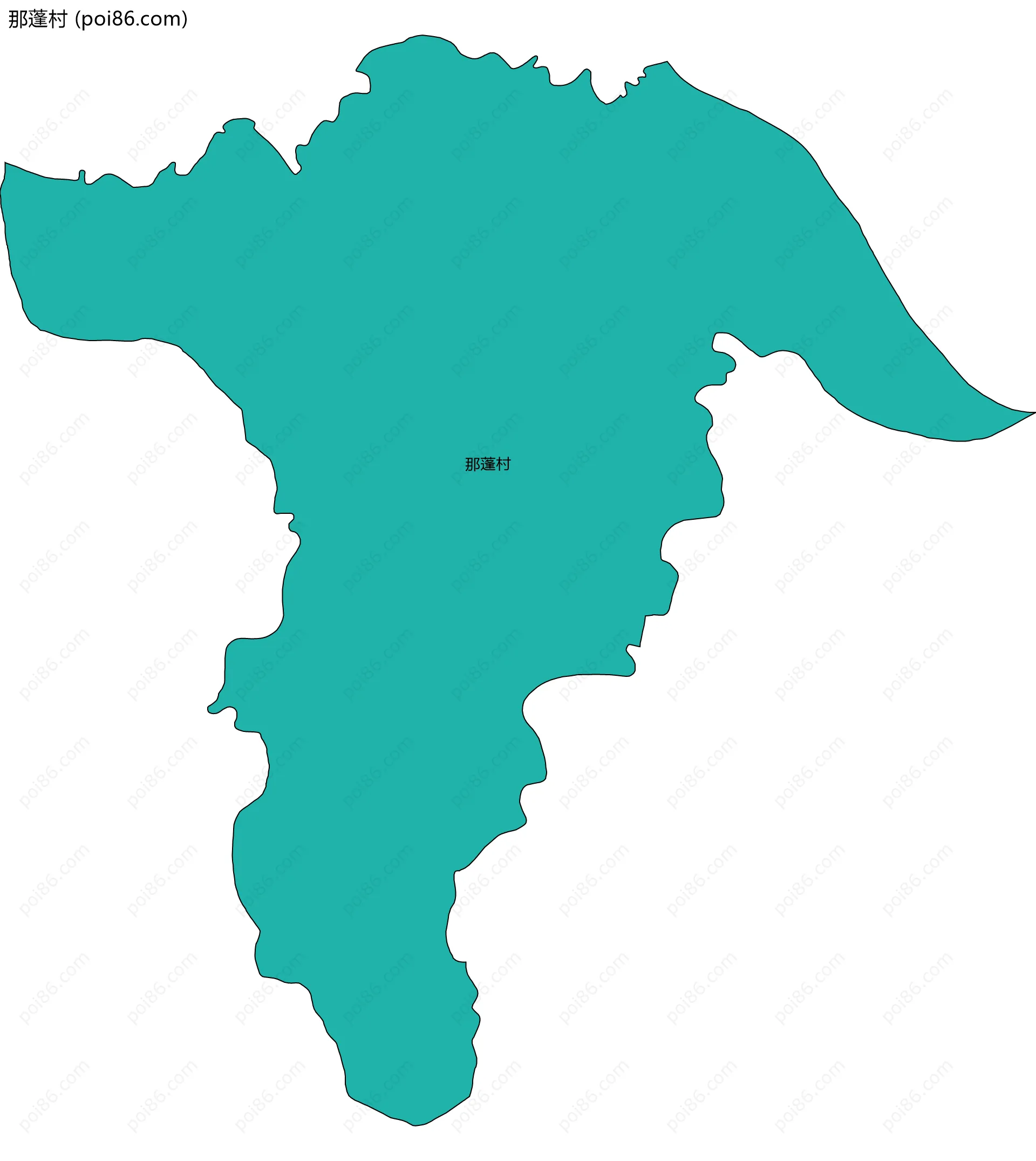 那蓬村边界地图