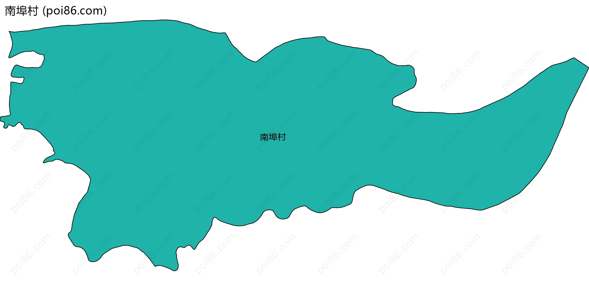 南埠村边界地图