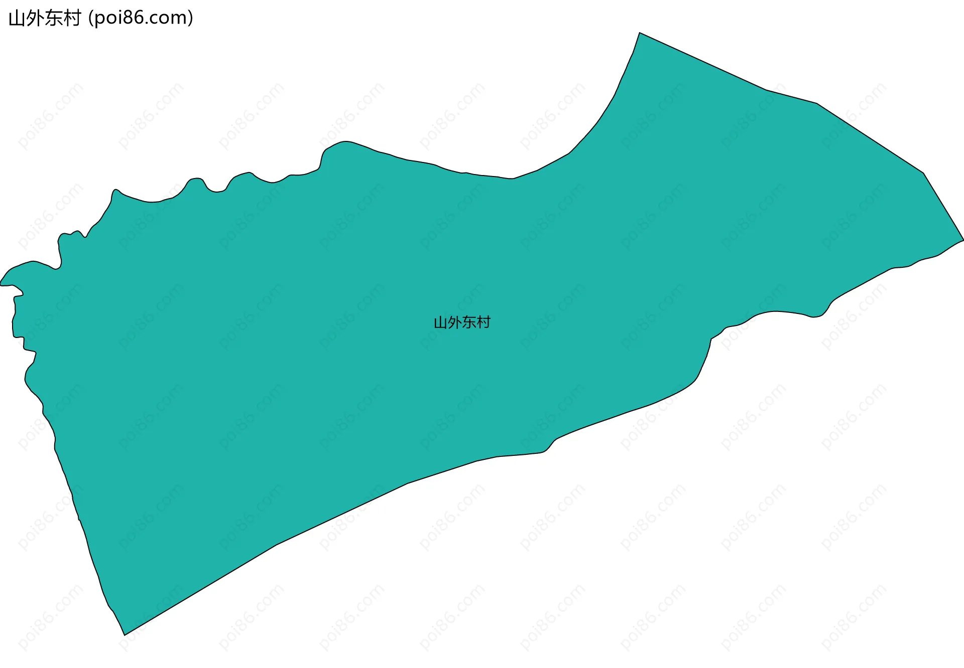 山外东村边界地图