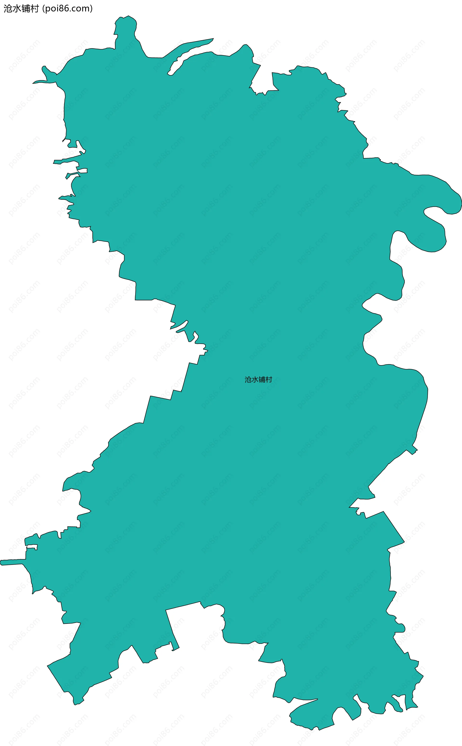 沧水铺村边界地图