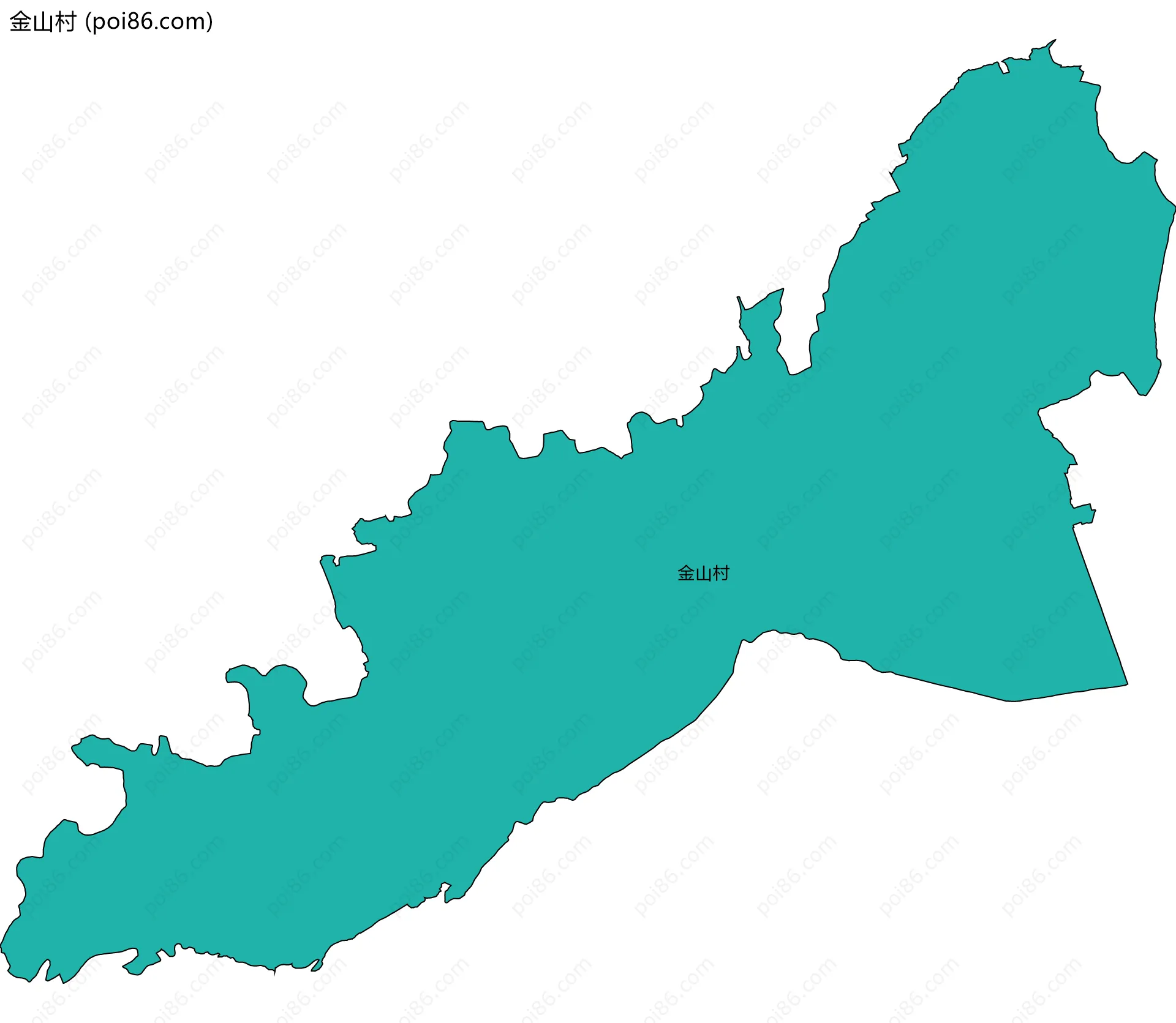 金山村边界地图