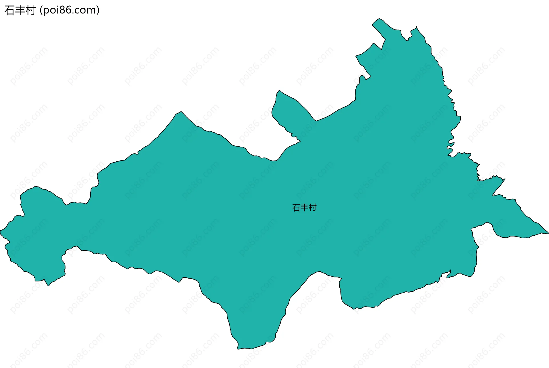 石丰村边界地图