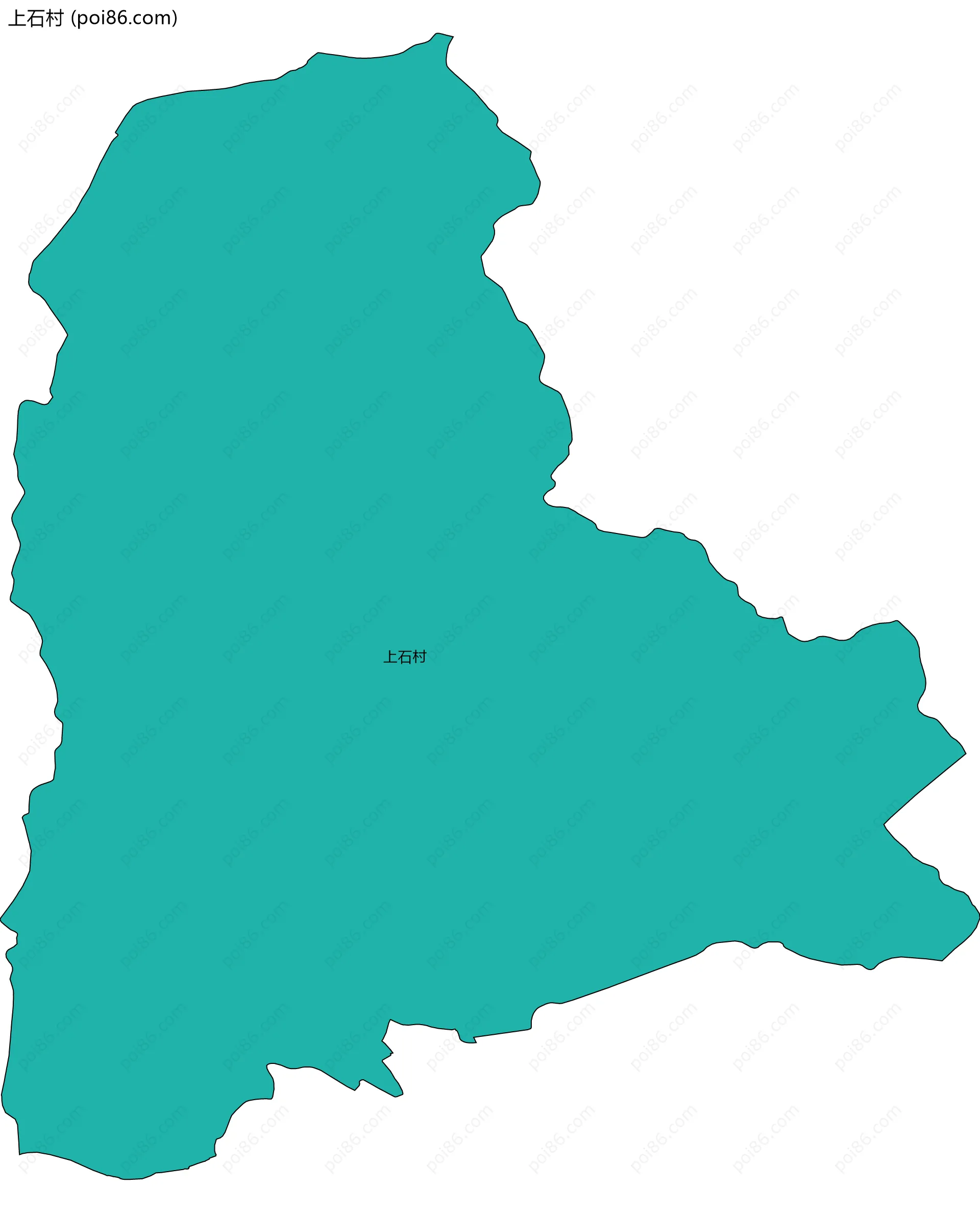 上石村边界地图