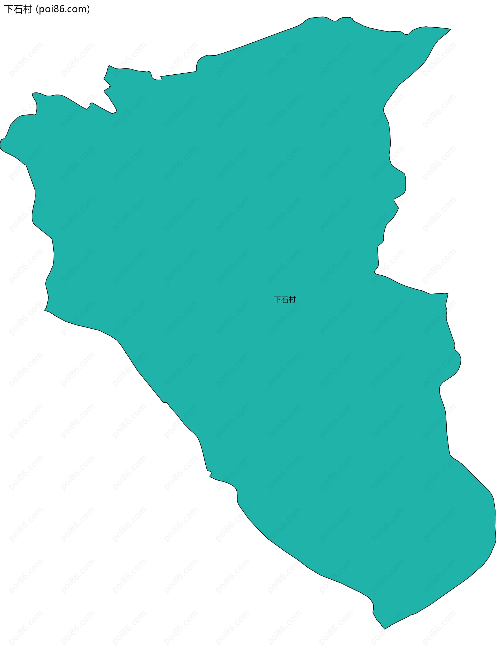 下石村边界地图